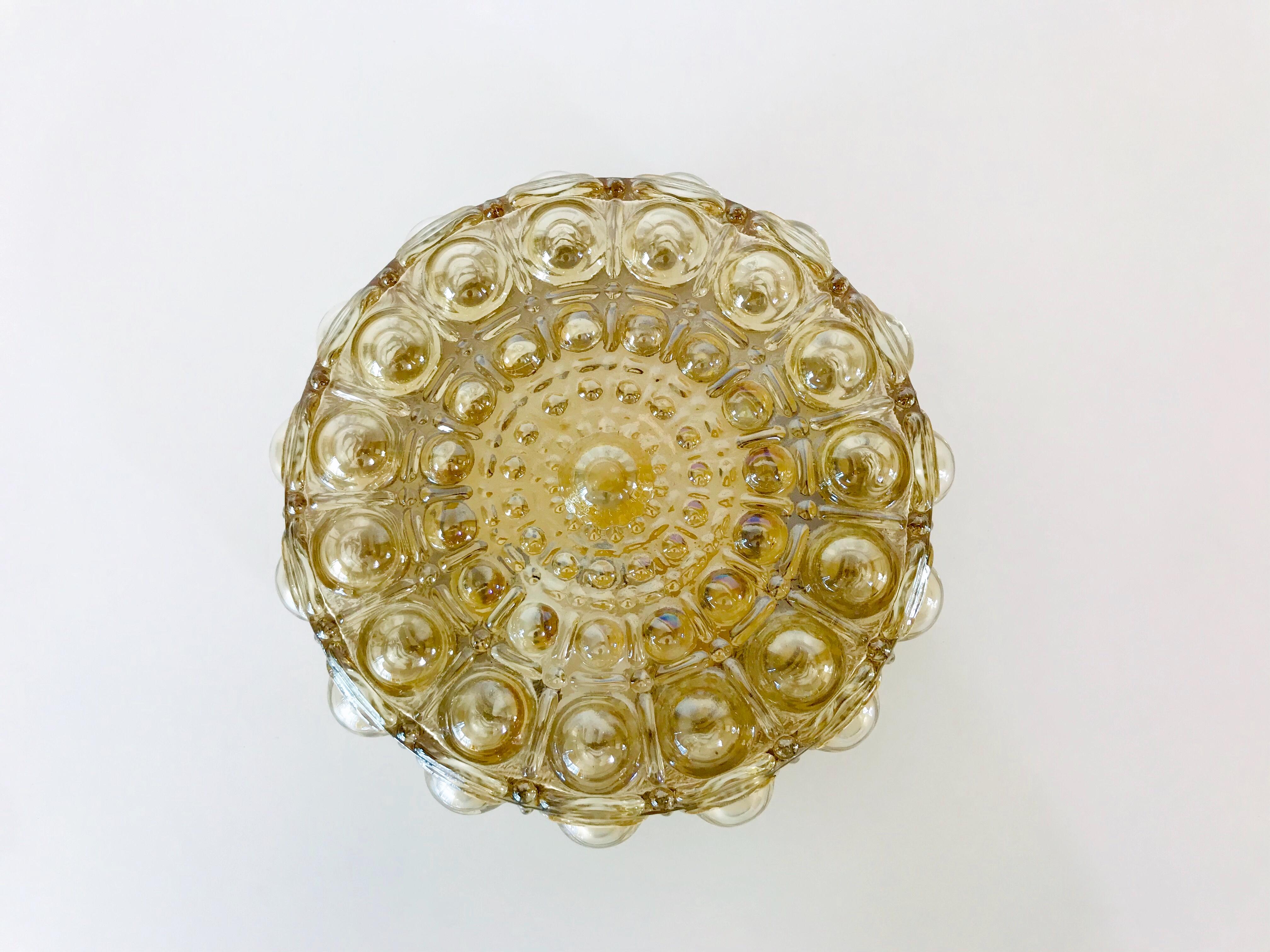 Mid-20th Century Bubble Glass Round Flush Mount by Philips, 1960s For Sale