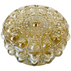 Vintage Bubble Glass Round Flush Mount by Philips, 1960s