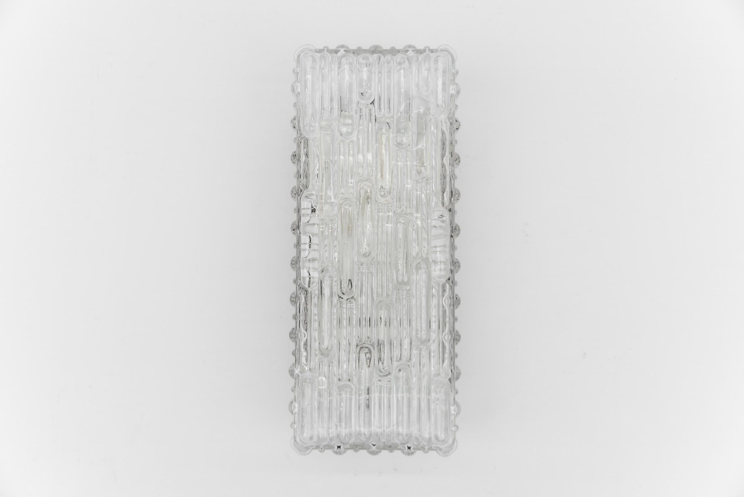 Bubble Glass Sconce or Wall Lamp by Limburg, 1960s Germany For Sale 5