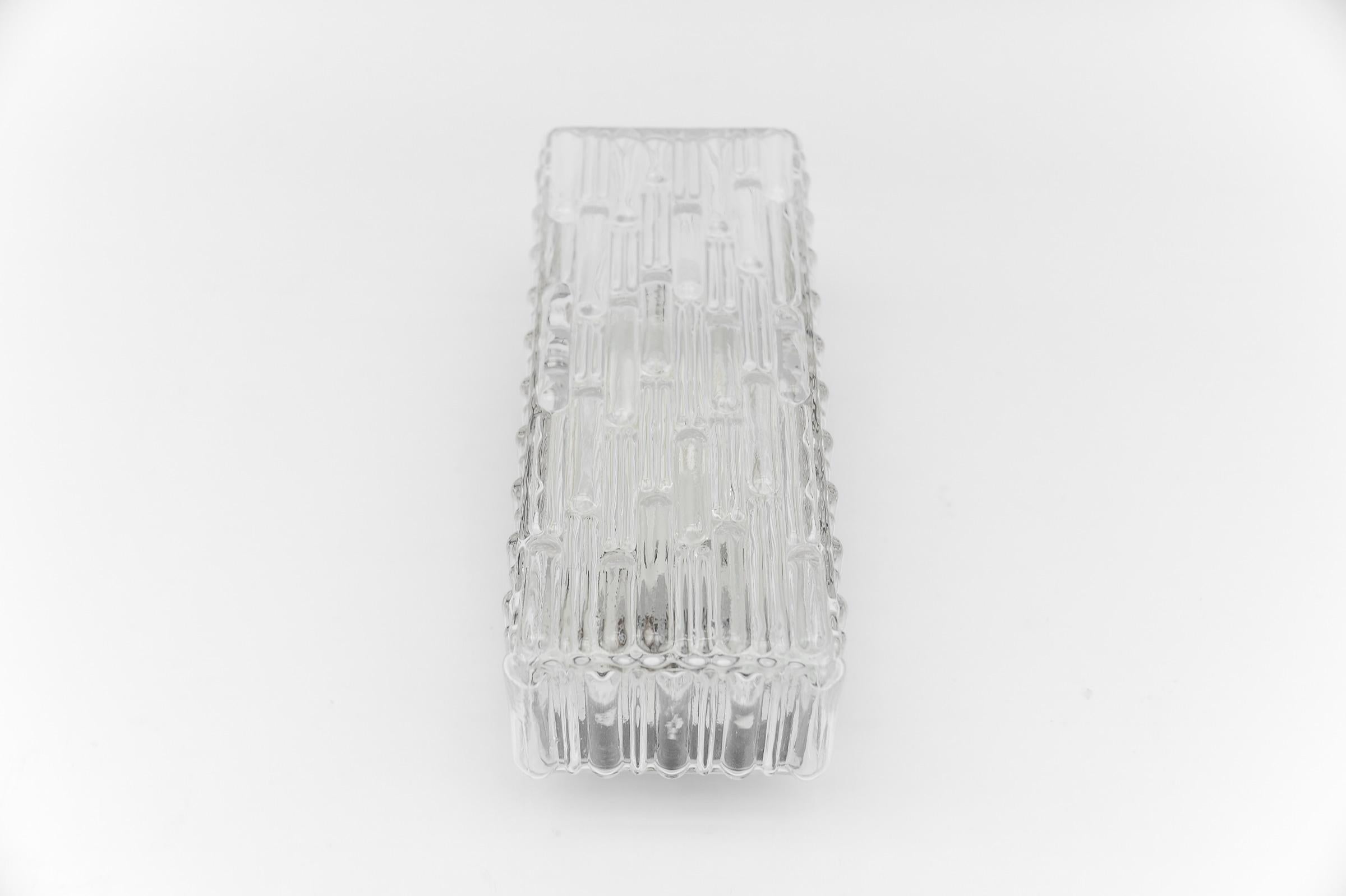 Hollywood Regency Bubble Glass Sconce or Wall Lamp by Limburg, 1960s Germany For Sale