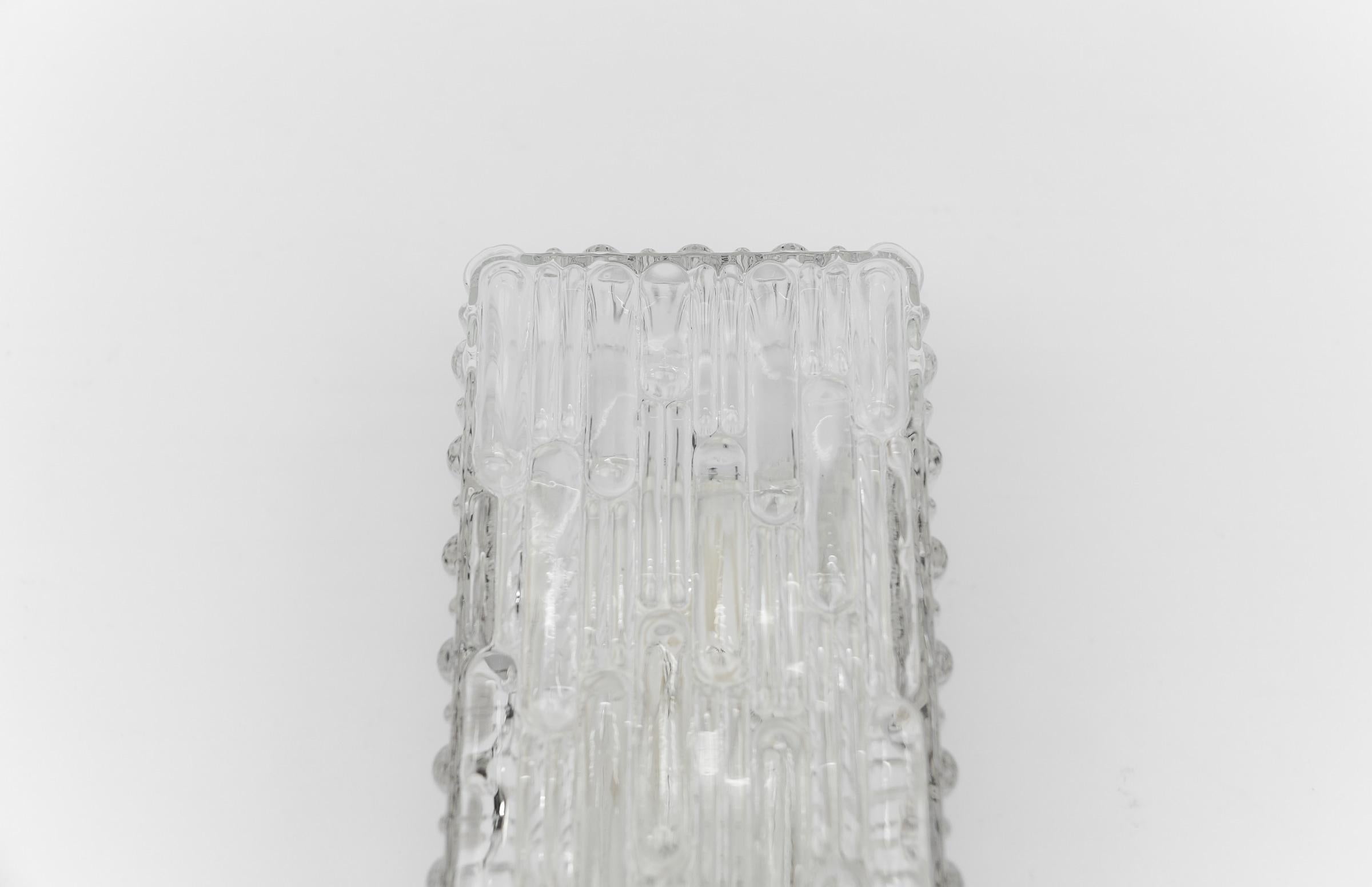 Bubble Glass Sconce or Wall Lamp by Limburg, 1960s Germany For Sale 1