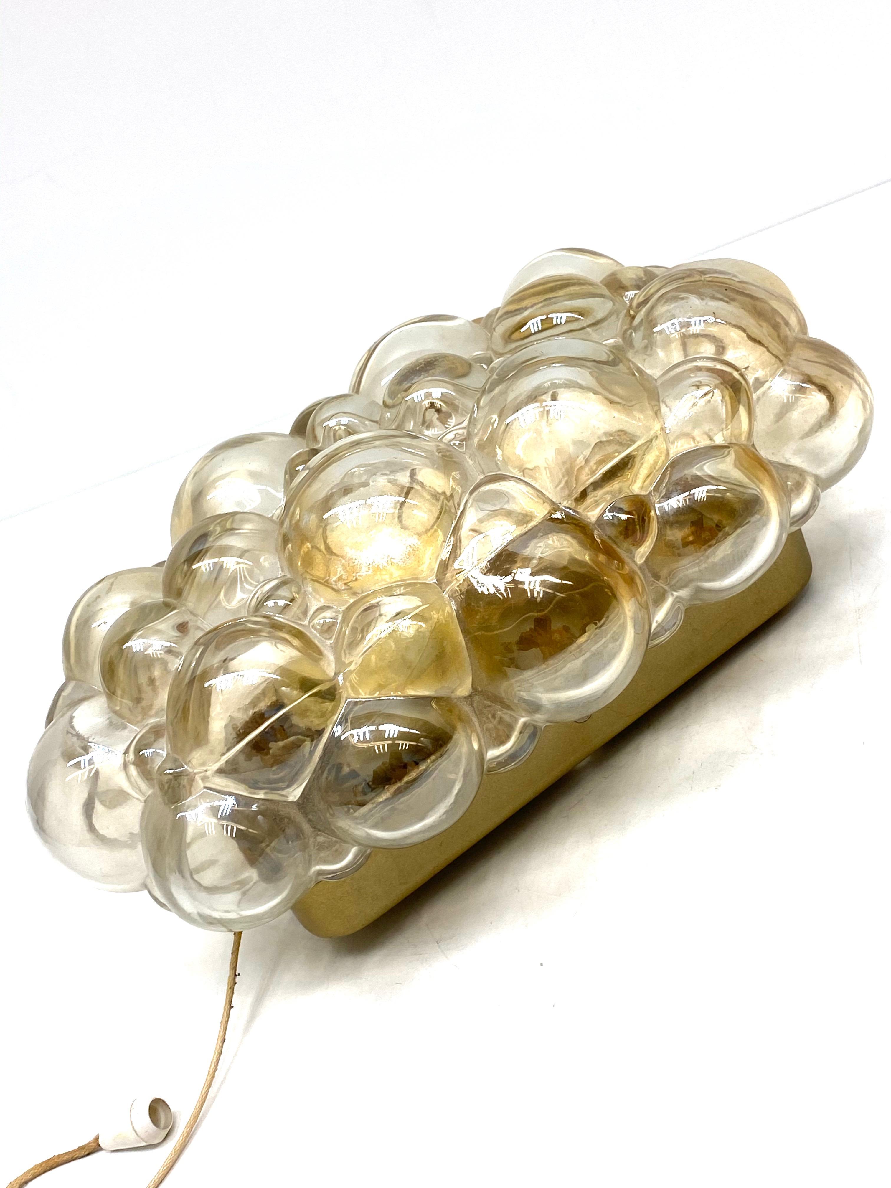 Bubble Glass Sconces by Helena Tynell for Glashütte Limburg, Germany In Good Condition In Nuernberg, DE