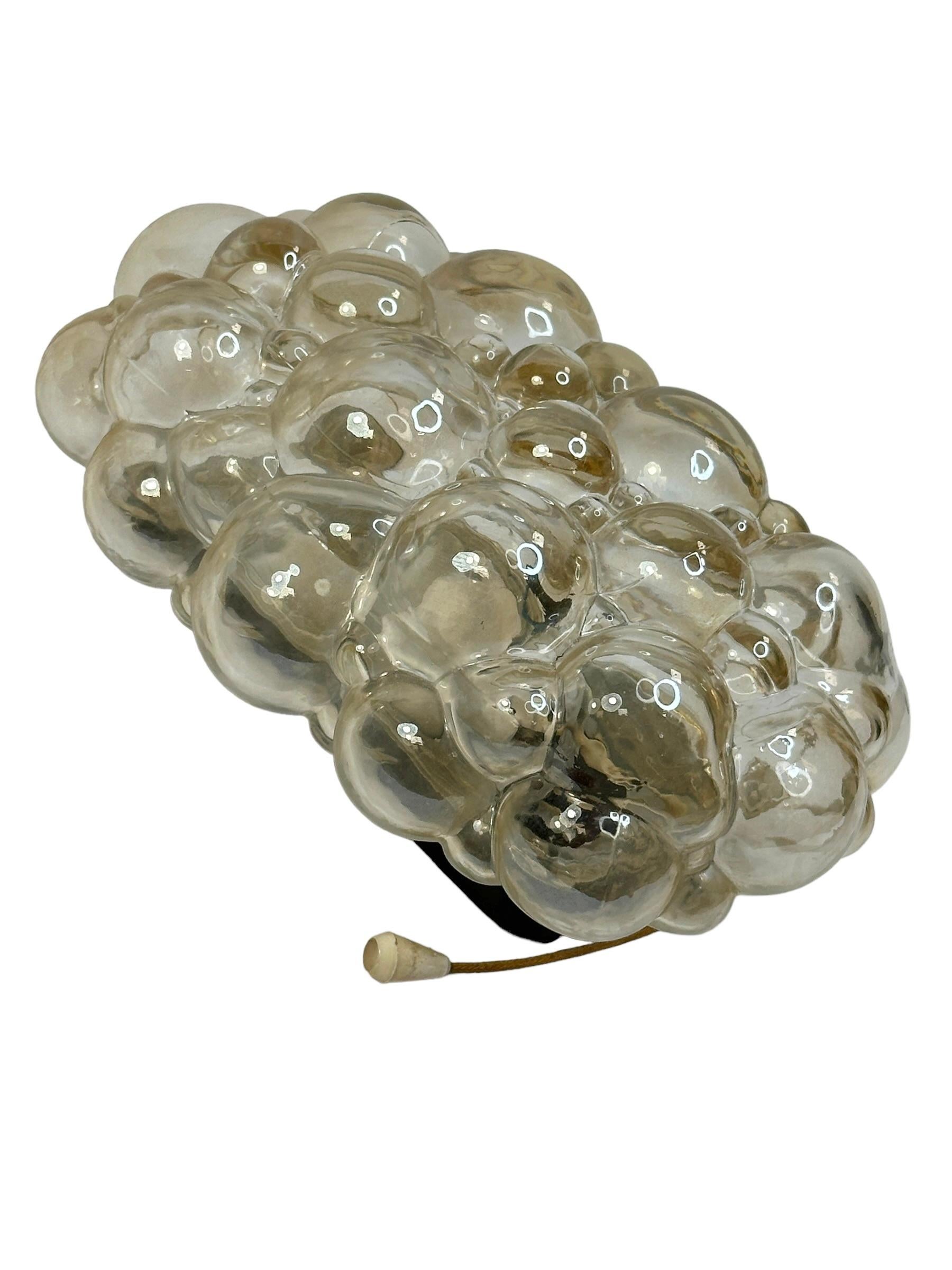 Mid-20th Century Bubble Glass Sconces by Helena Tynell for Glashütte Limburg, Germany For Sale