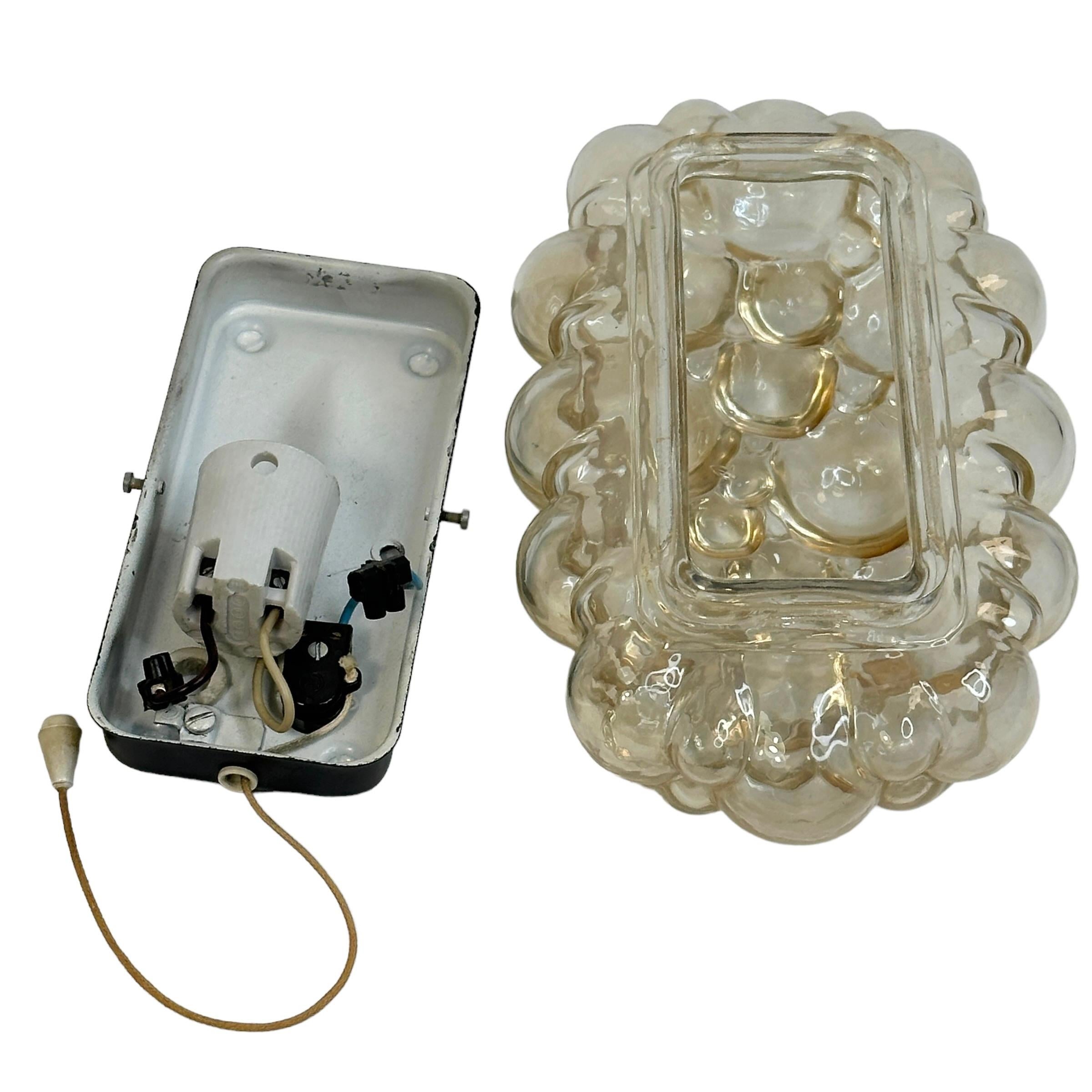 Bubble Glass Sconces by Helena Tynell for Glashütte Limburg, Germany For Sale 1