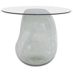 Bubble Glass Side Table by Panorammma, Hand-Blown Post-Modern Design