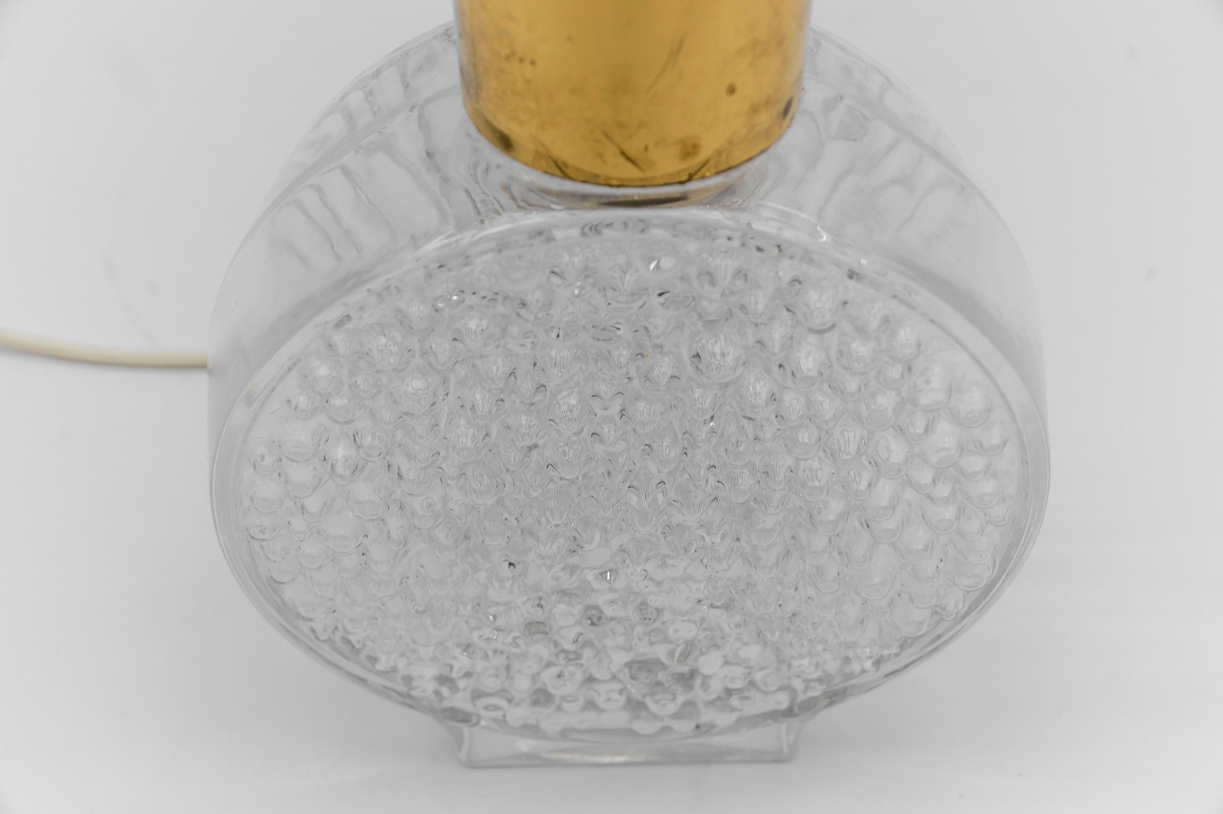 Bubble Glass Table Lamp by Helena Tynell for Limburg, Germany, 1970s For Sale 4