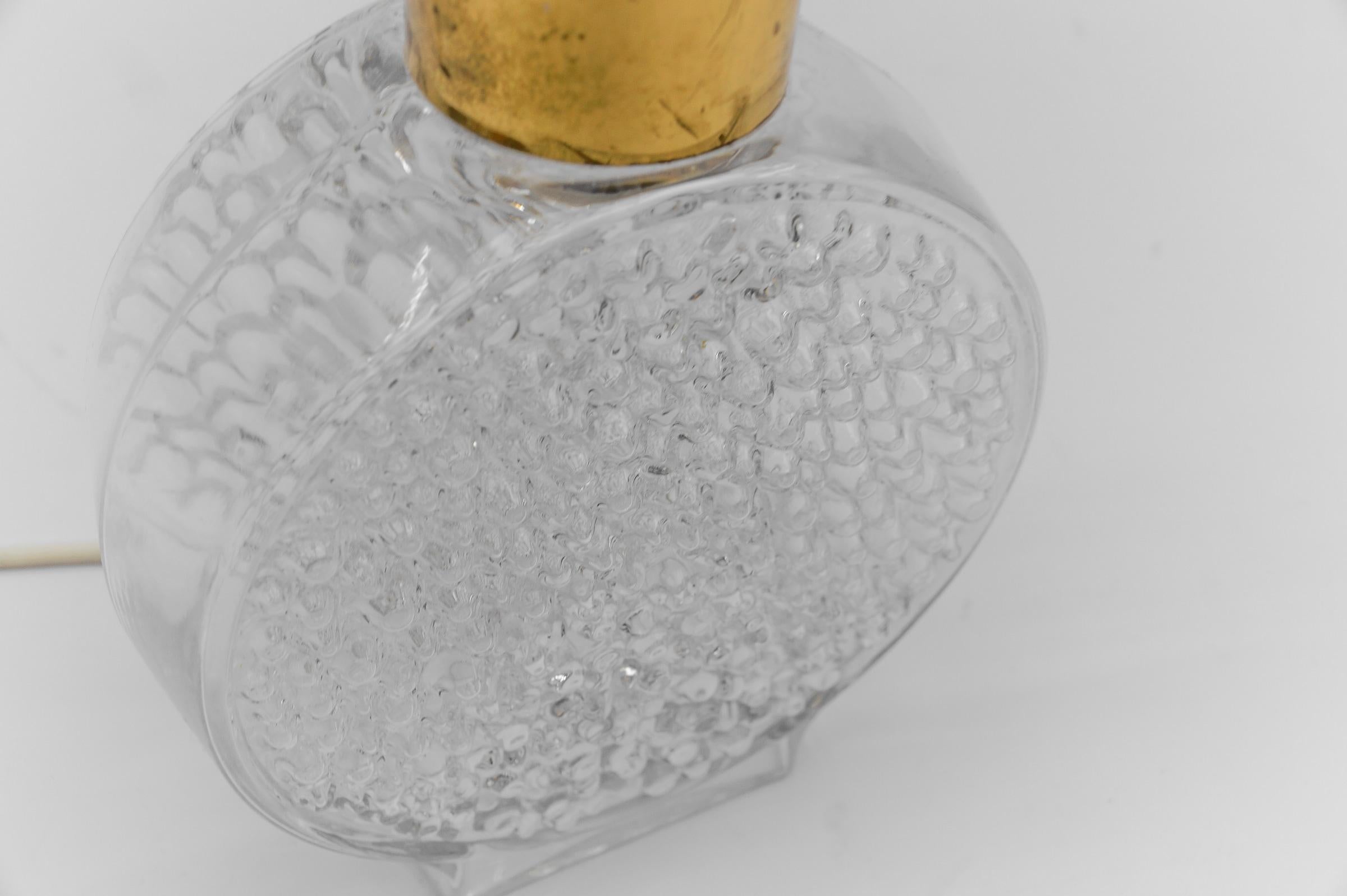 Bubble Glass Table Lamp by Helena Tynell for Limburg, Germany, 1970s For Sale 5