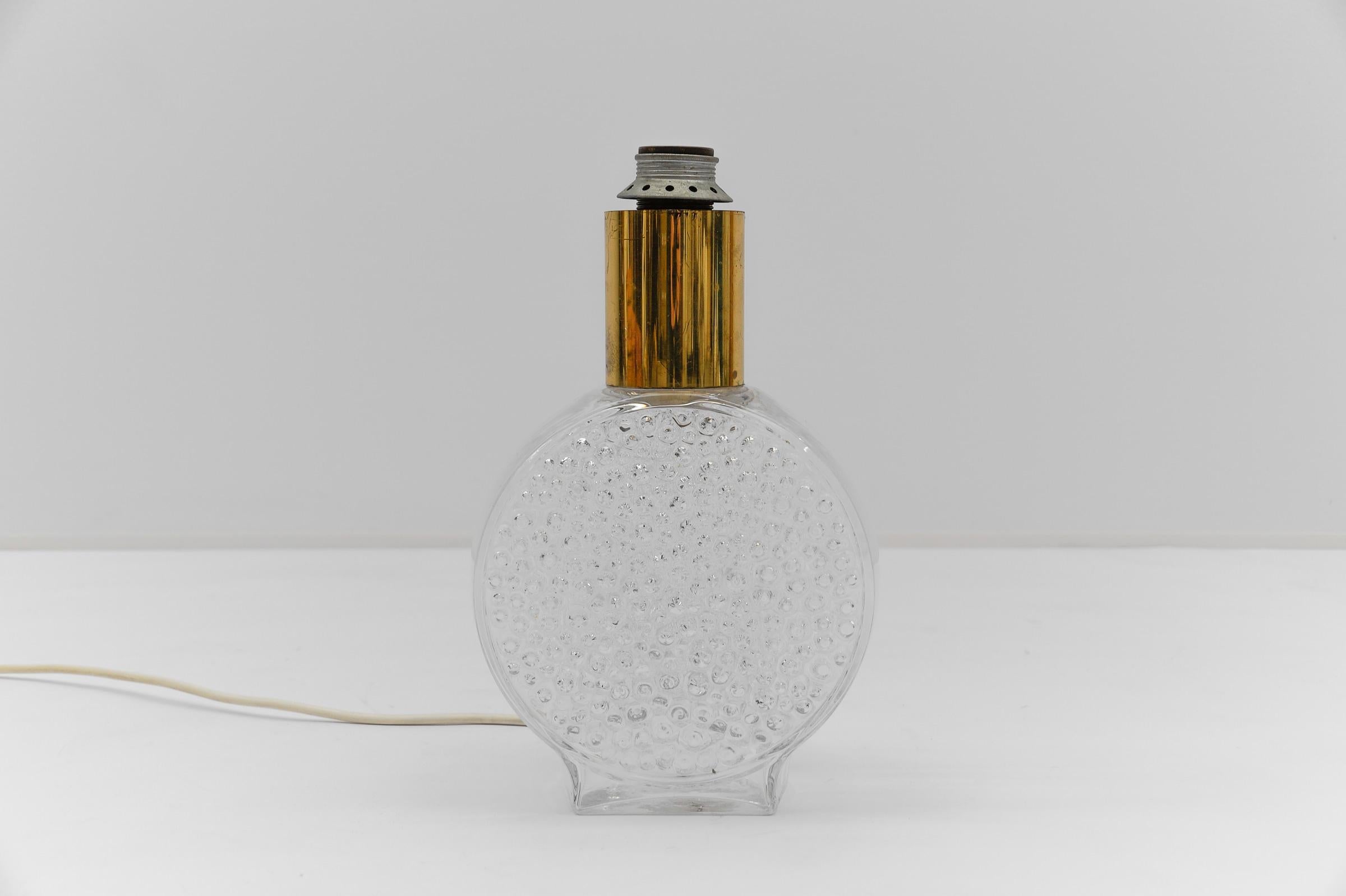Bubble Glass Table Lamp by Helena Tynell for Limburg, Germany, 1970s In Good Condition For Sale In Nürnberg, Bayern