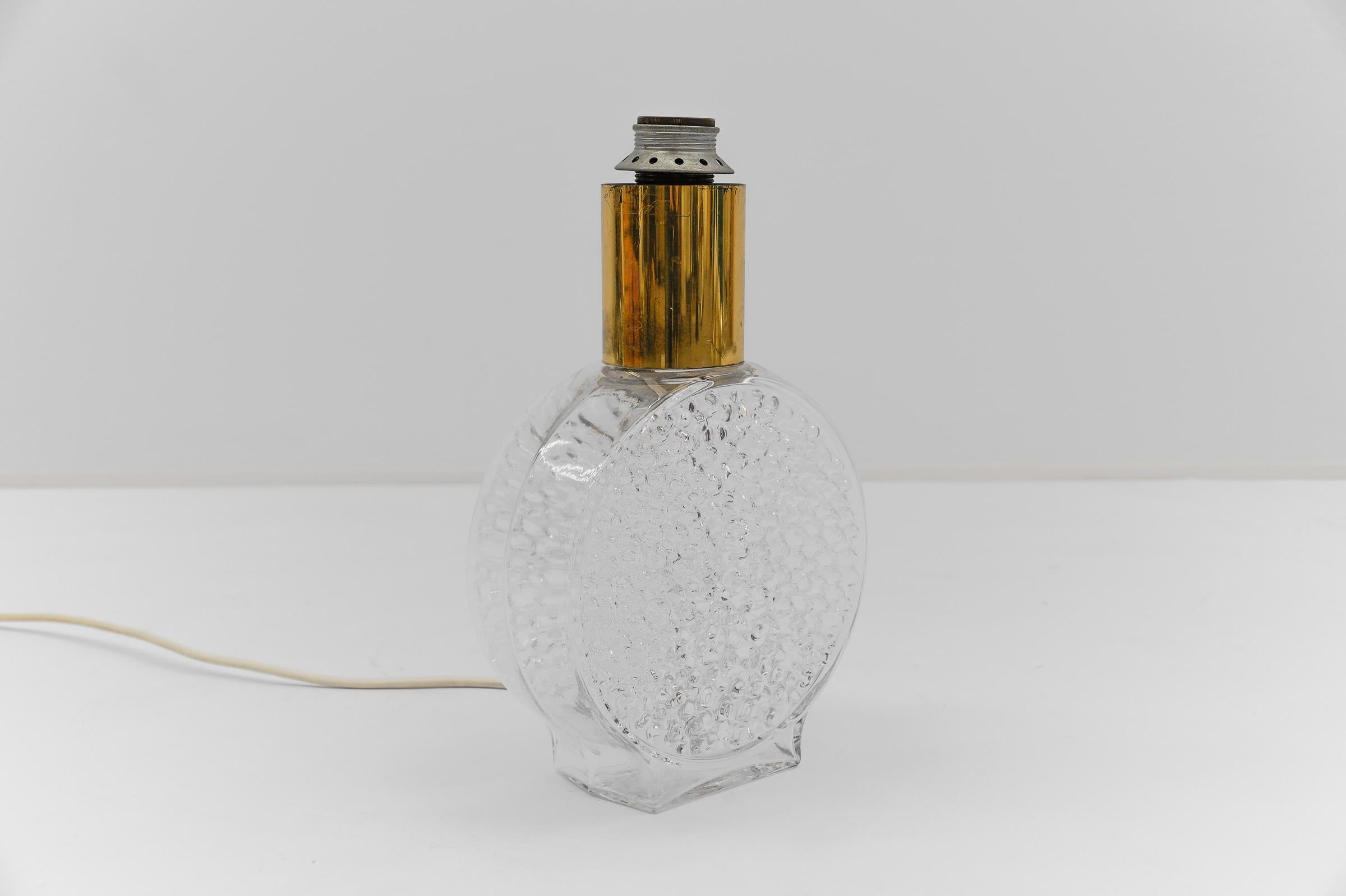 Mid-20th Century Bubble Glass Table Lamp by Helena Tynell for Limburg, Germany, 1970s For Sale