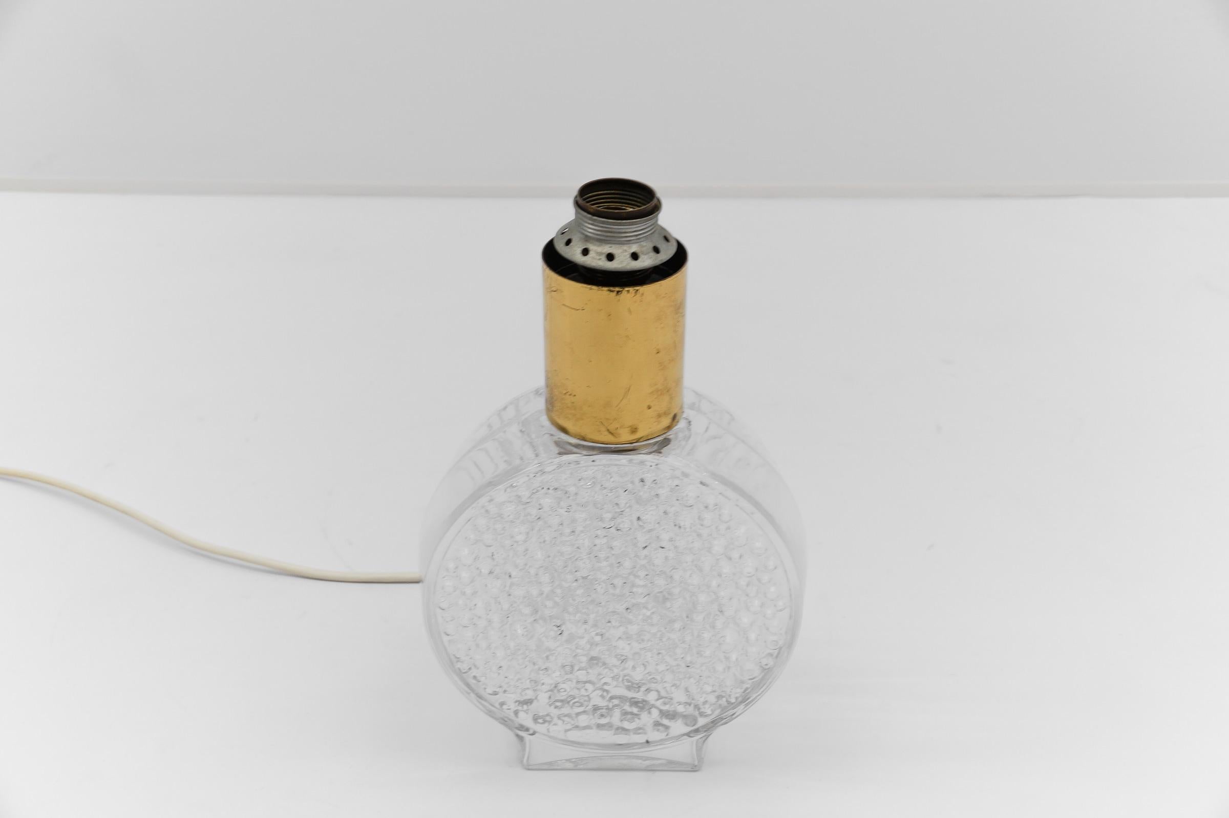 Bubble Glass Table Lamp by Helena Tynell for Limburg, Germany, 1970s For Sale 1