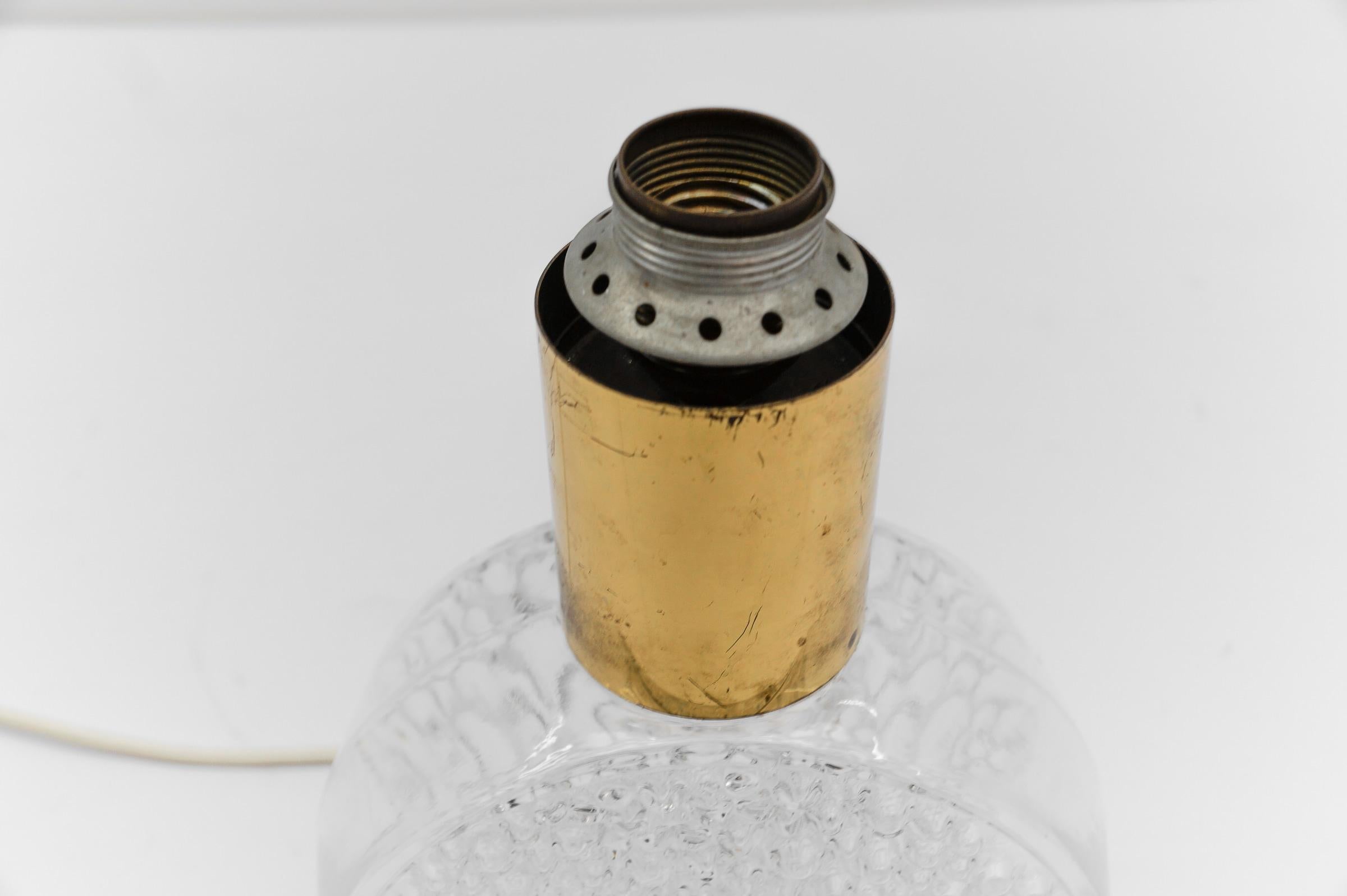 Bubble Glass Table Lamp by Helena Tynell for Limburg, Germany, 1970s For Sale 2