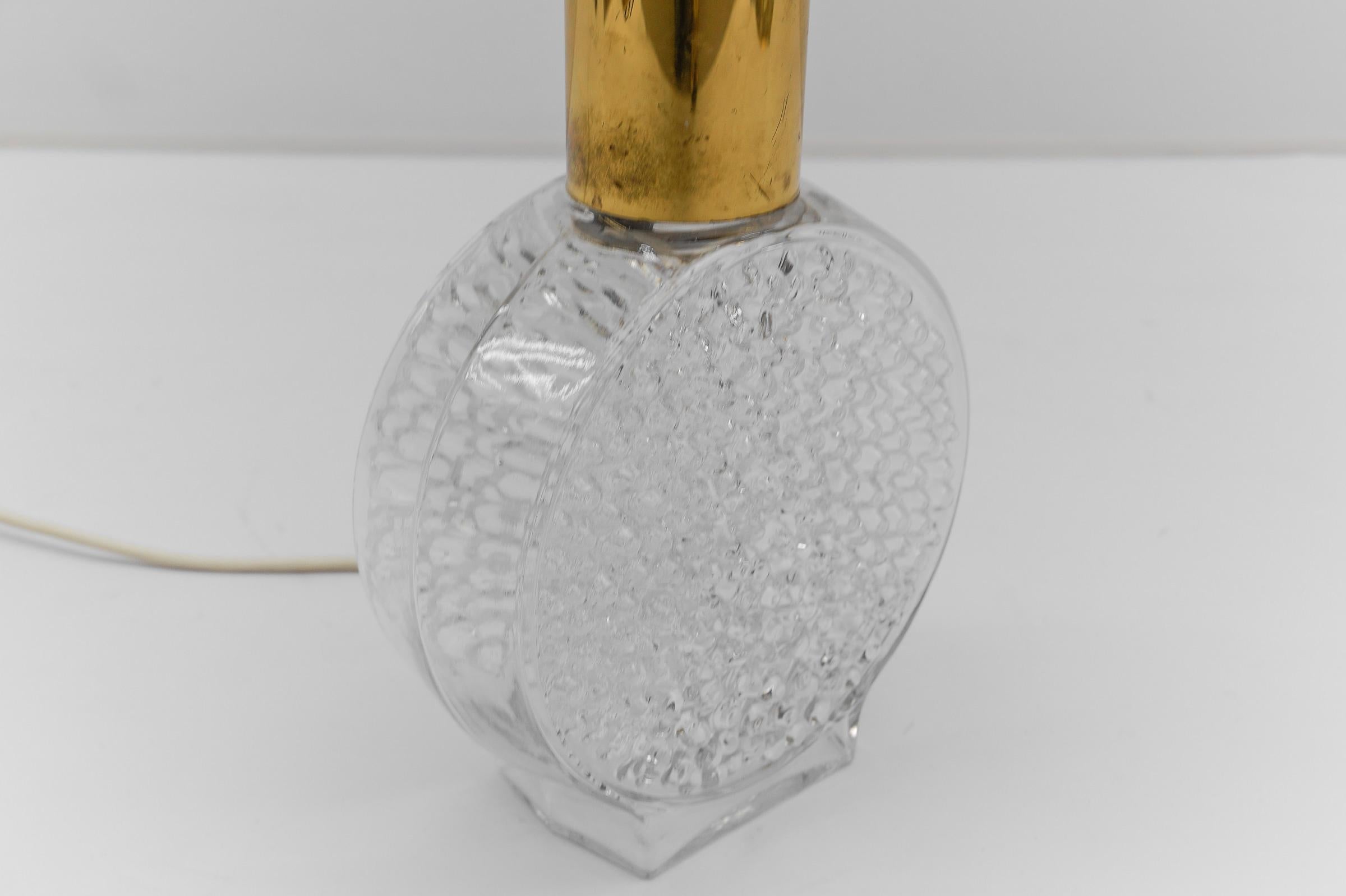 Bubble Glass Table Lamp by Helena Tynell for Limburg, Germany, 1970s For Sale 3