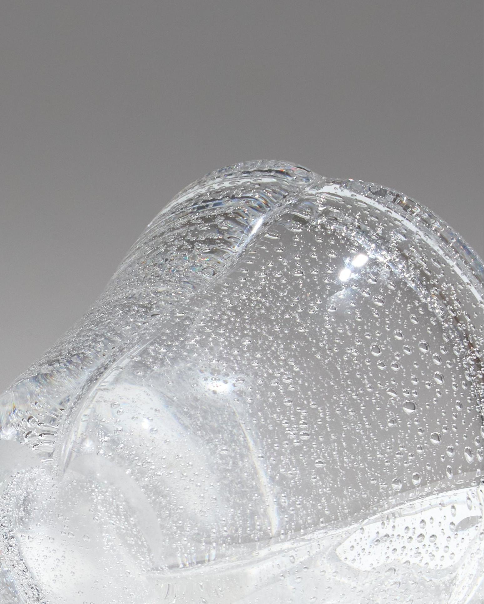 Bubble Glass Vase, Daum Nancy, 1950s In Good Condition For Sale In PARIS, FR