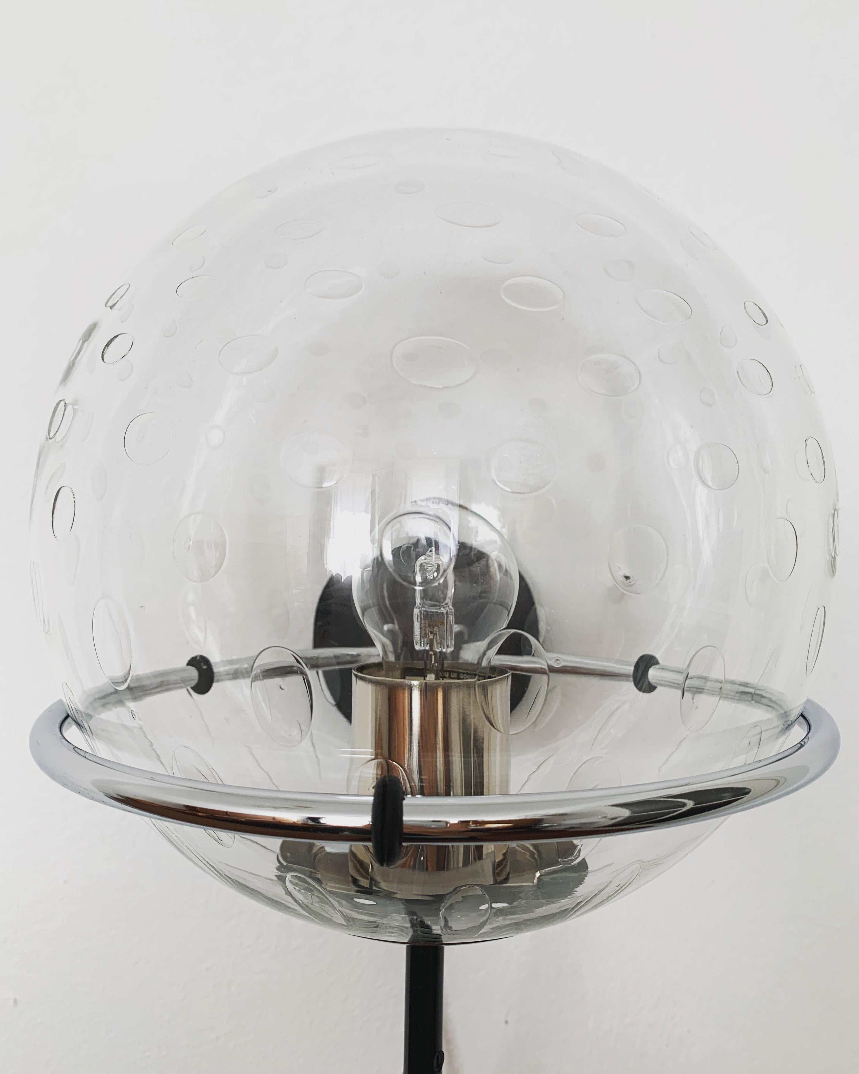 Mid-20th Century Bubble Glass Wall Lamp by RAAK