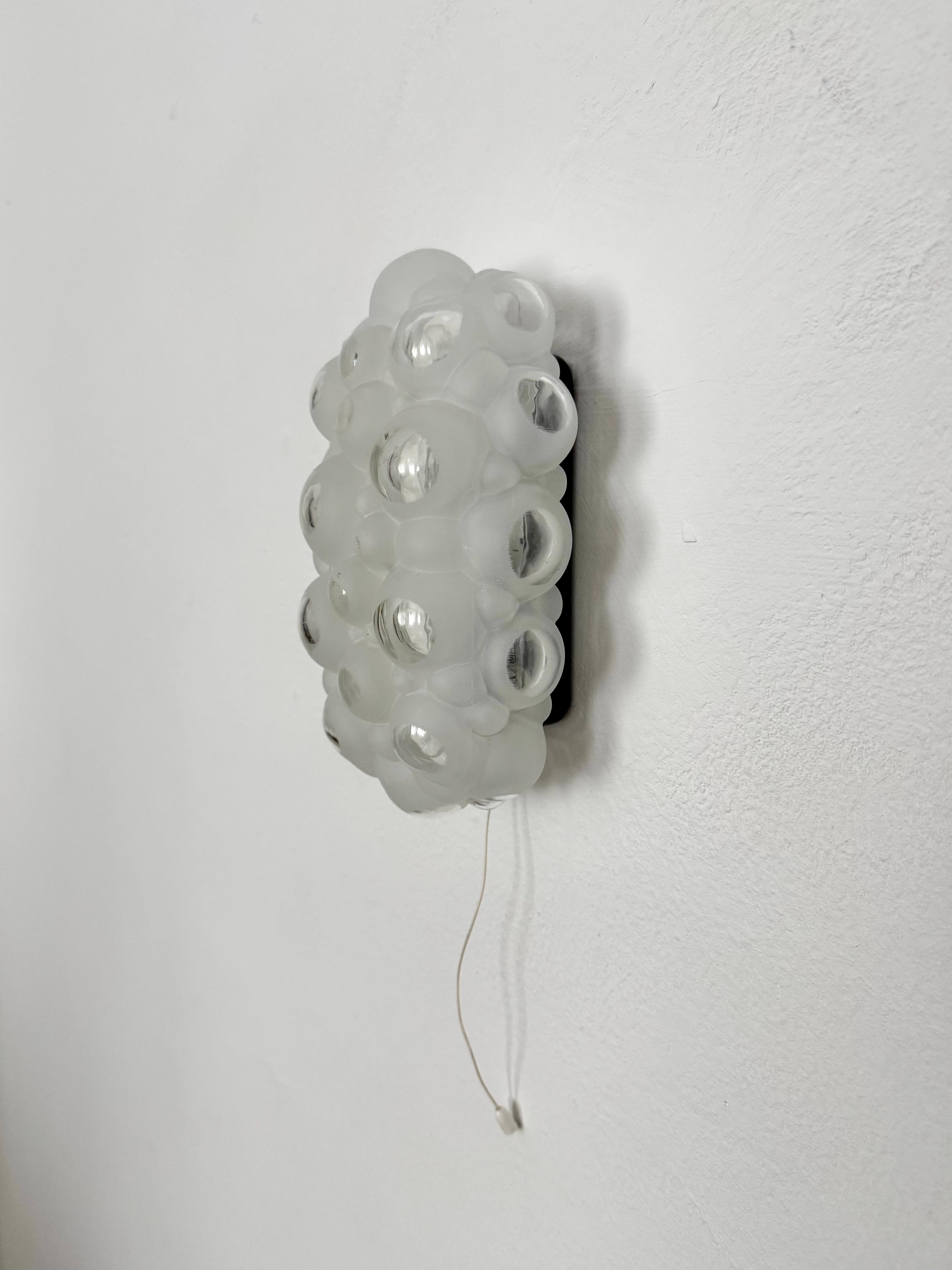 Lámpara de pared de cristal burbuja Metal en venta