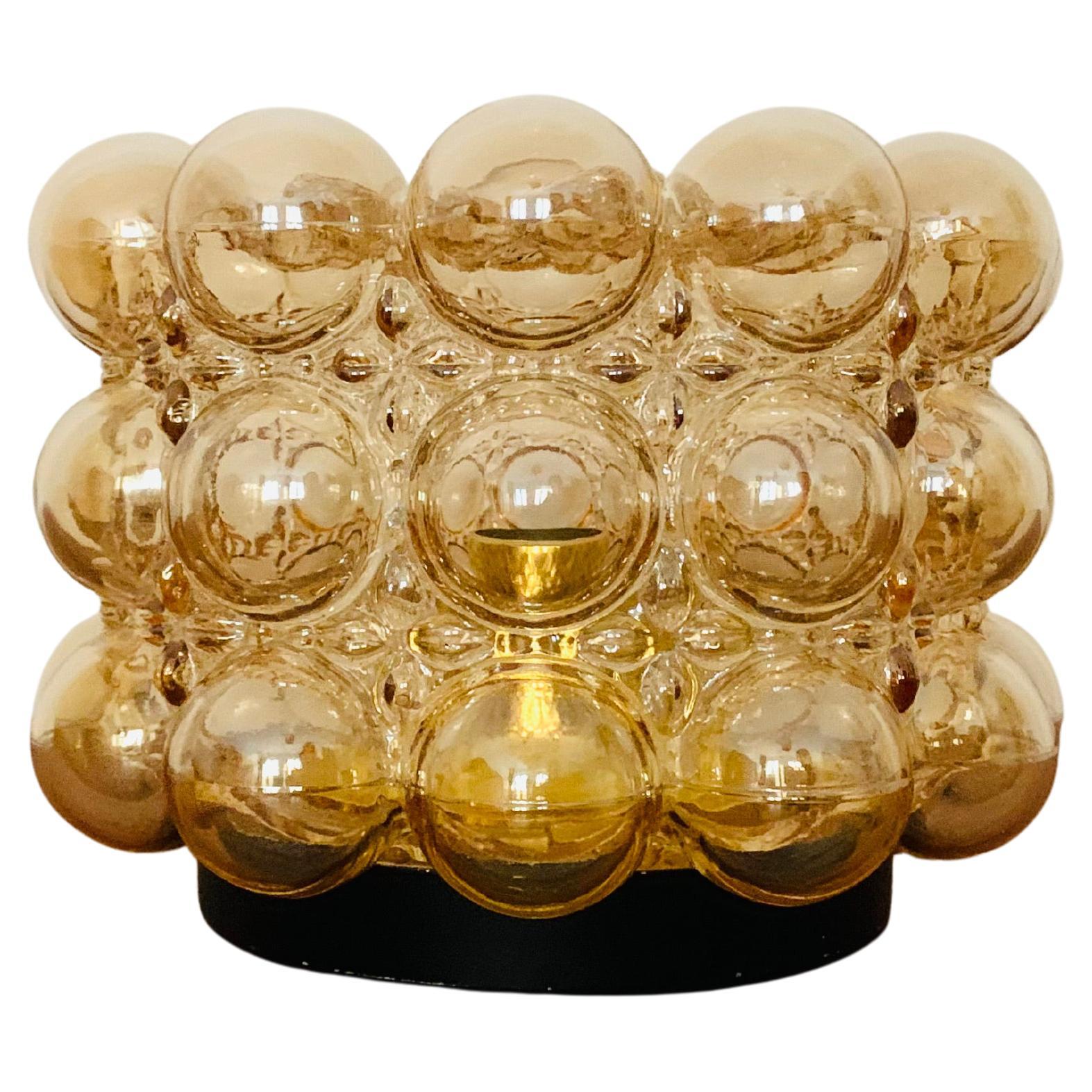 Bubble Glass Wall Lamp or Flush Light by Helena Tynell for Glashütte Limburg