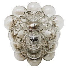 Bubble Glass Wall Lamp or Flush Light by Helena Tynell for Glashütte Limburg