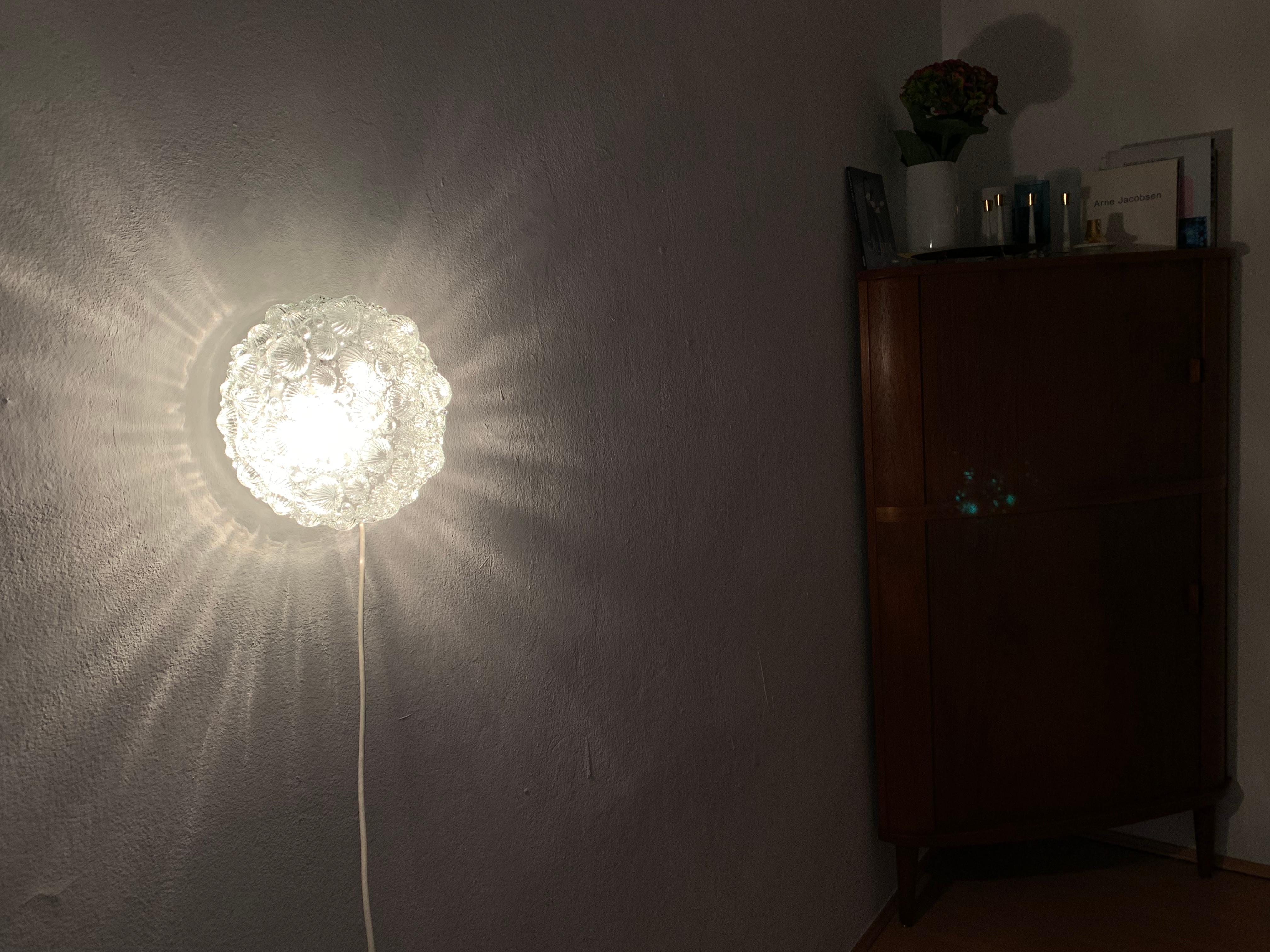  Bubble Glass Wall Lamp or Flush Light For Sale 3
