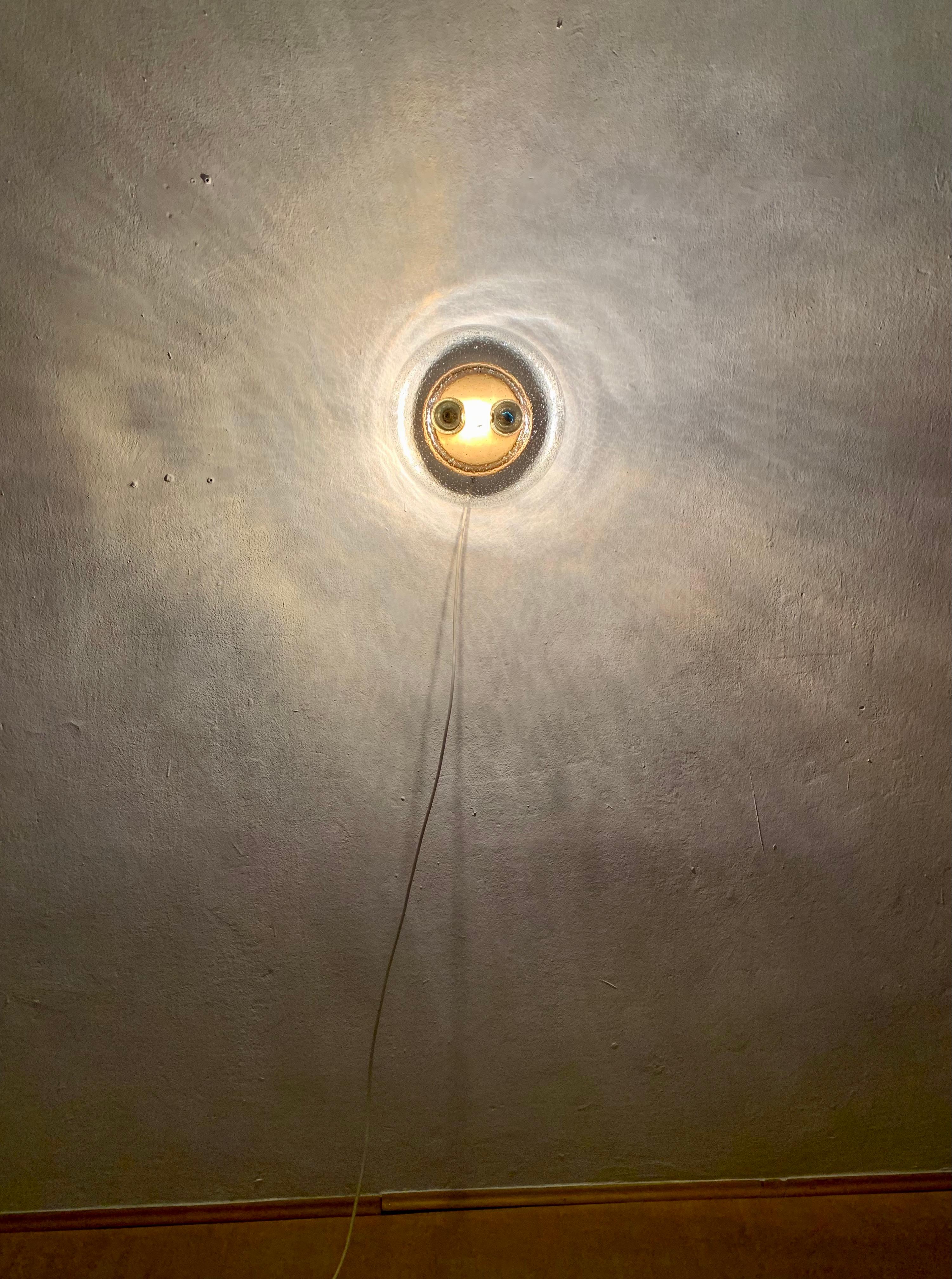 Bubble Glass Wall Lamp or Flush Light For Sale 4