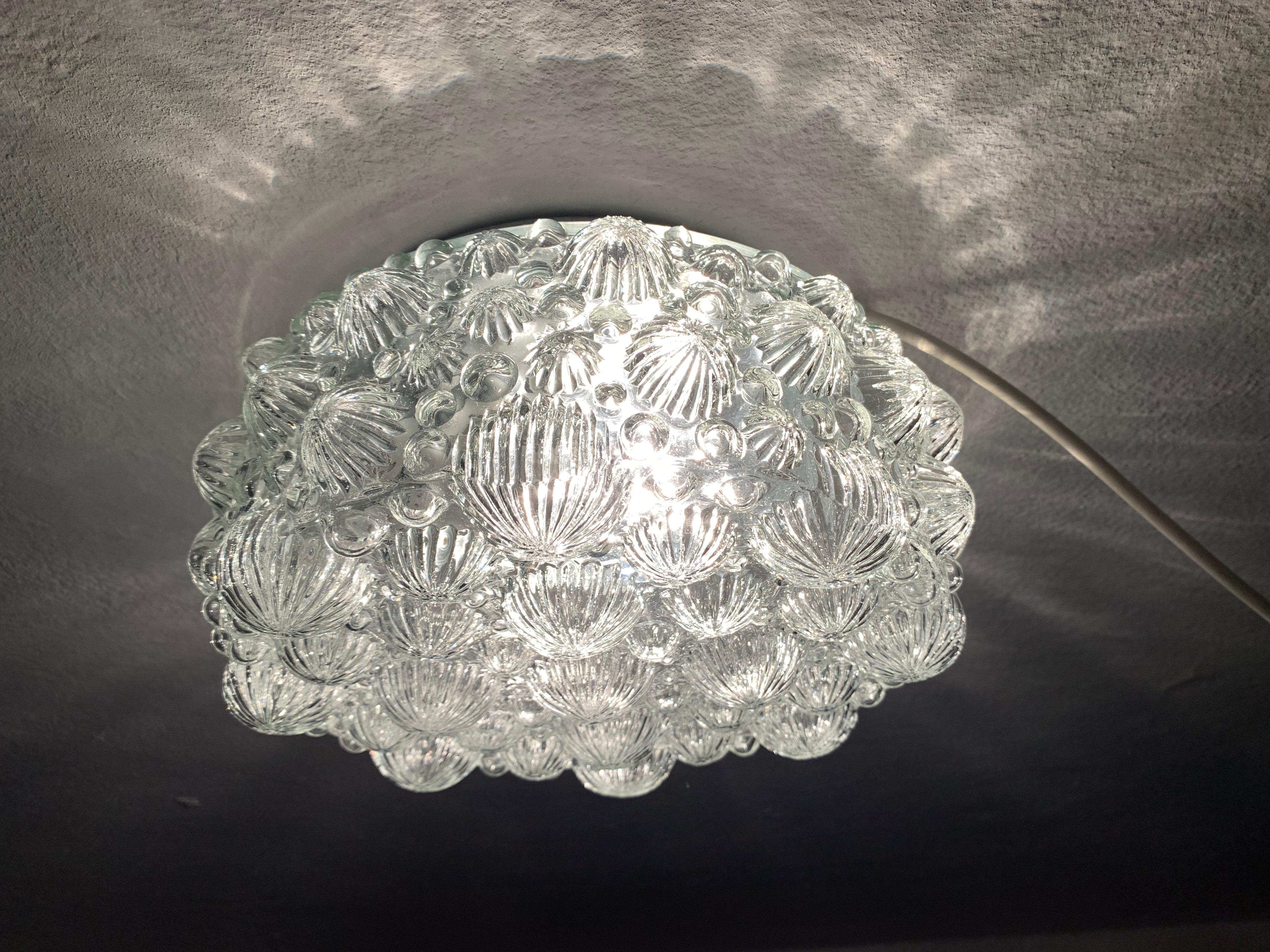  Bubble Glass Wall Lamp or Flush Light For Sale 5