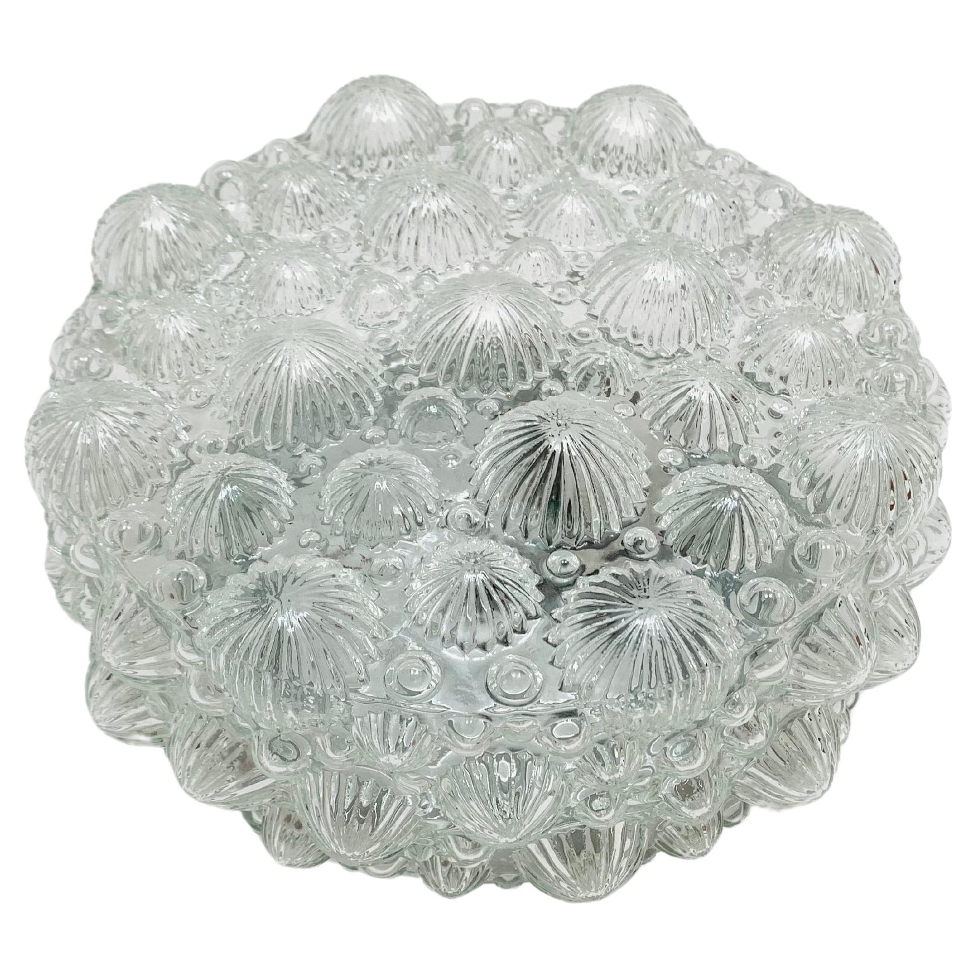  Bubble Glass Wall Lamp or Flush Light For Sale