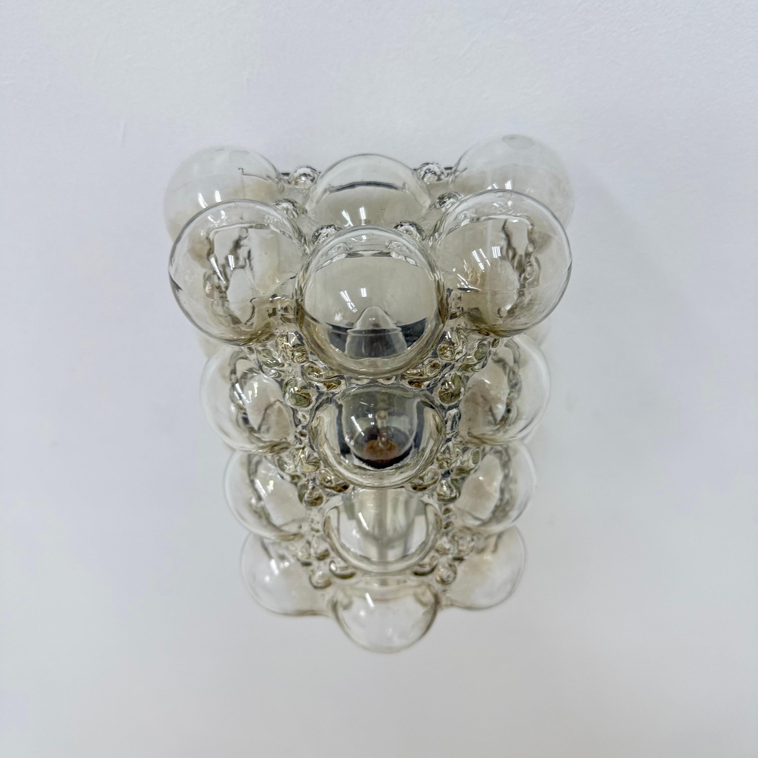 Applique murale en verre Bubble par Helena Tynell pour Limburg, Allemagne, années 1970 en vente 4