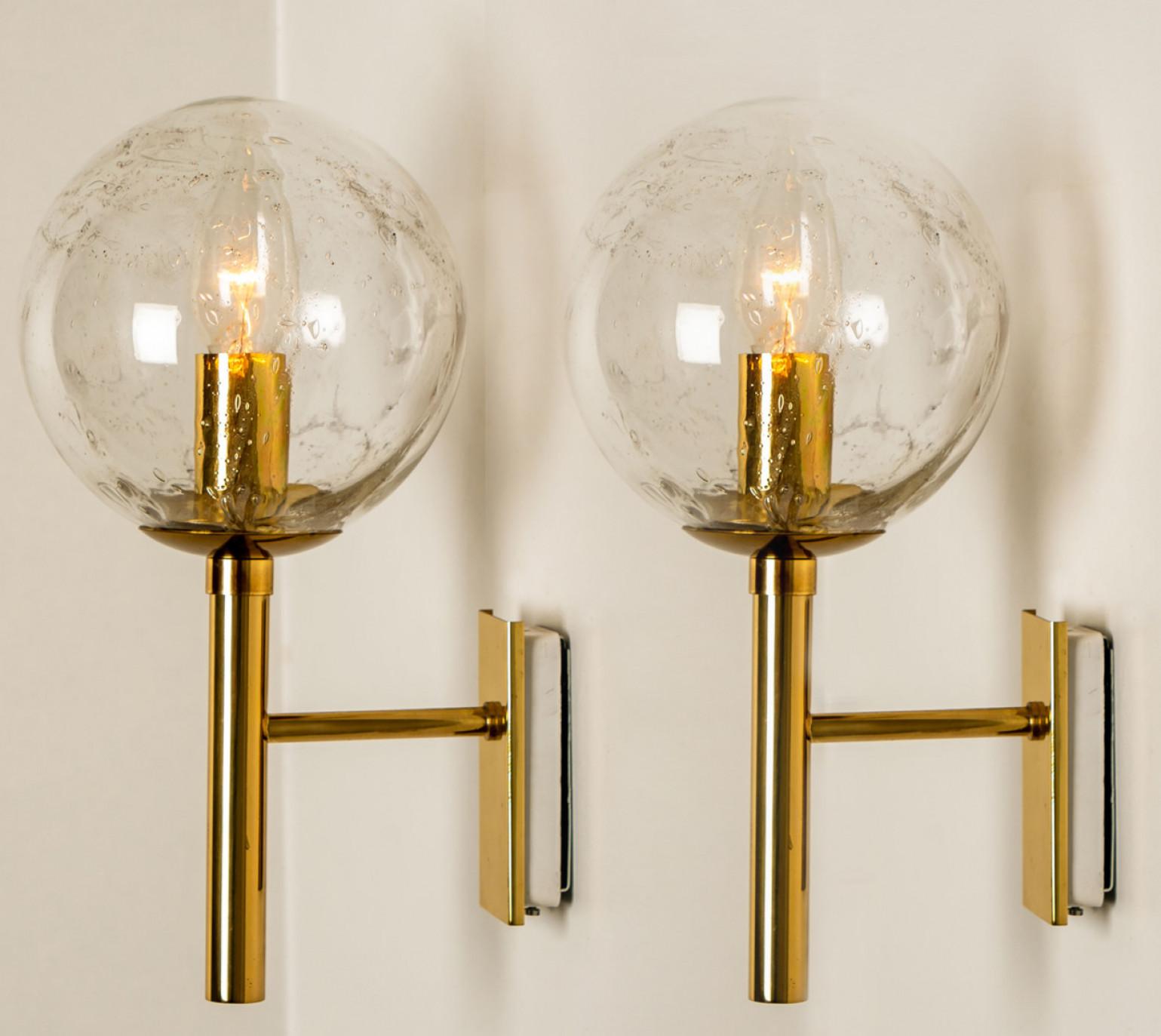 Other Bubble Glass Wall Lights or Wall Sconces by Doria Leuchten, 1960s For Sale