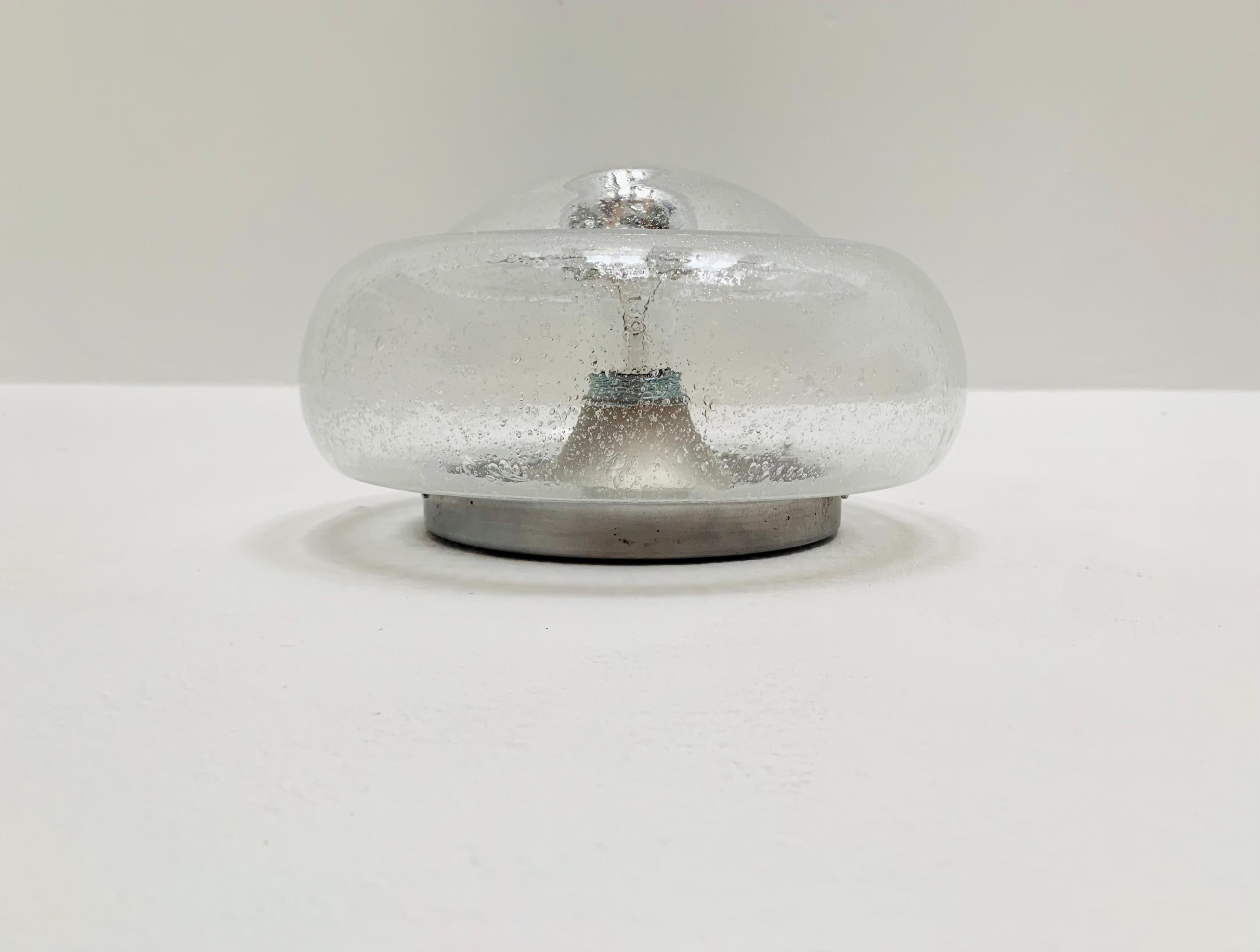 Mid-20th Century Bubble Glass Wall or Ceiling Lamp