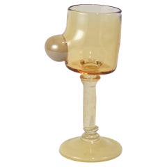 Bubble Goblet in Whiskey/Cream