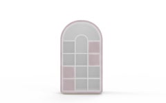 Pink Velvet Bubble Gum Juke Bookcase by Circu Magical Furniture
