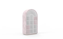 Pink Velvet Bubble Gum Juke Bookcase by Circu Magical Furniture