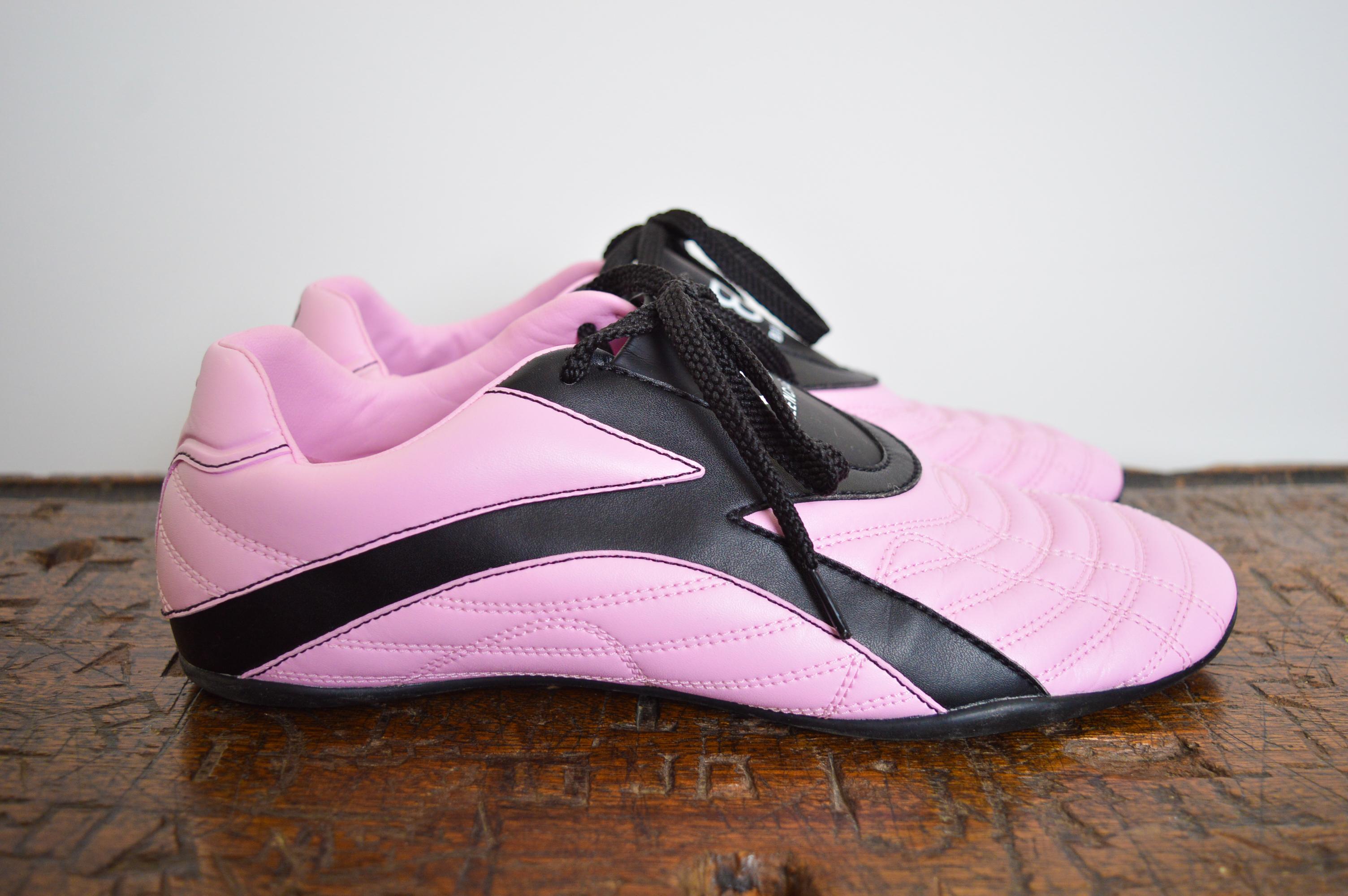 Baskets de football Demna Gsvali Balenciaga Zens rose bulle à lacets en vente 5