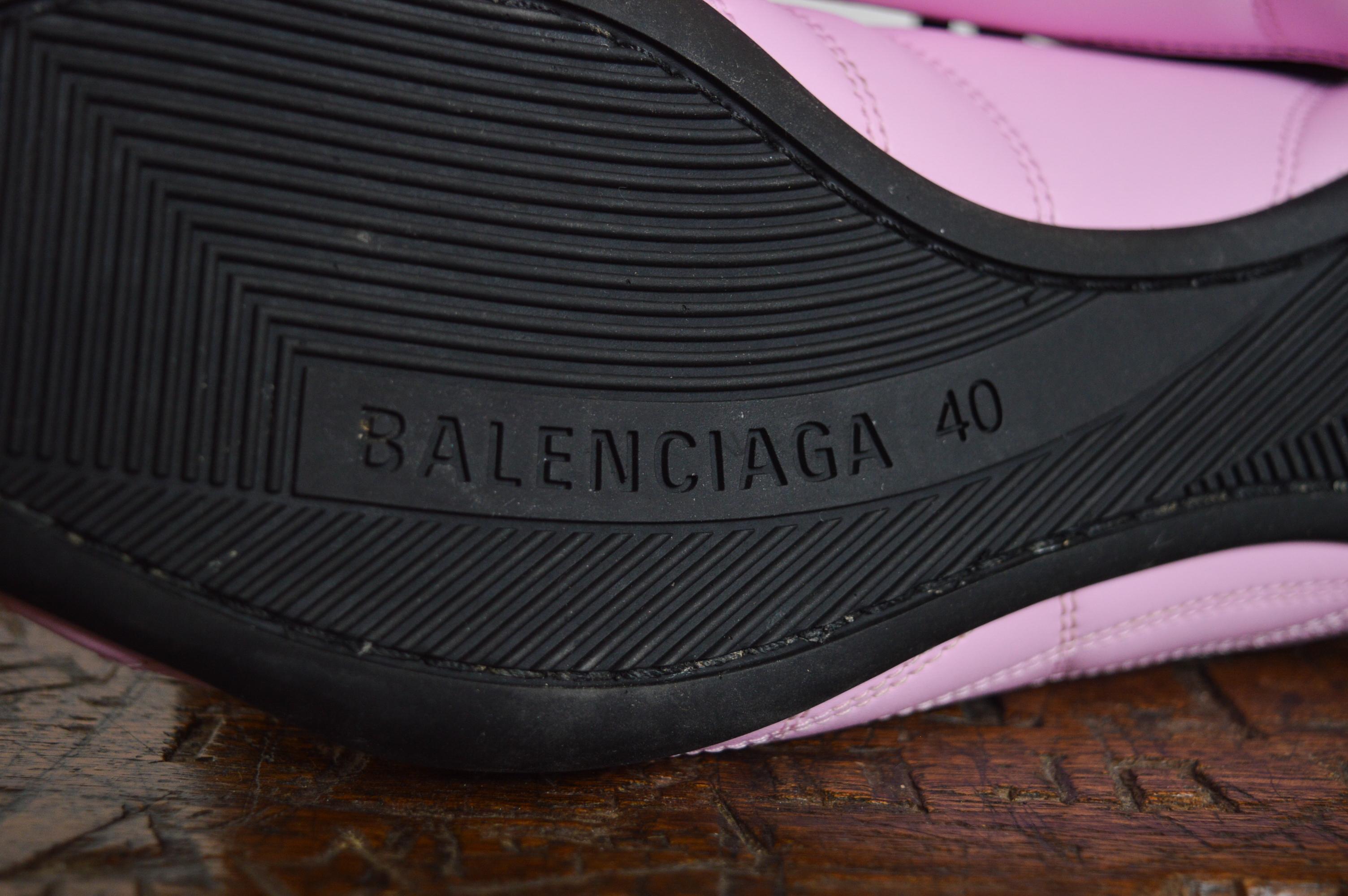 Baskets de football Demna Gsvali Balenciaga Zens rose bulle à lacets en vente 10