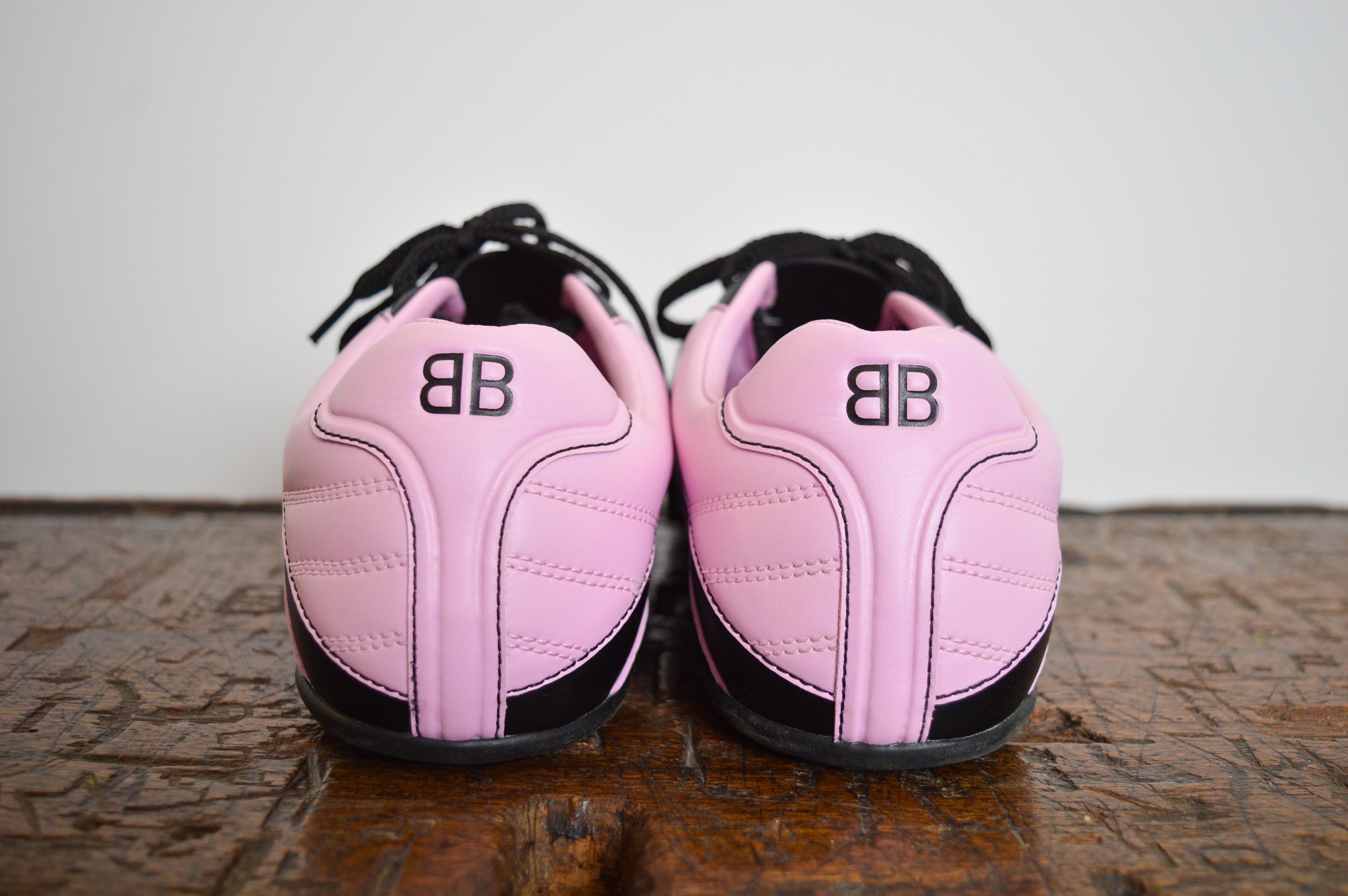 Baskets de football Demna Gsvali Balenciaga Zens rose bulle à lacets en vente 4