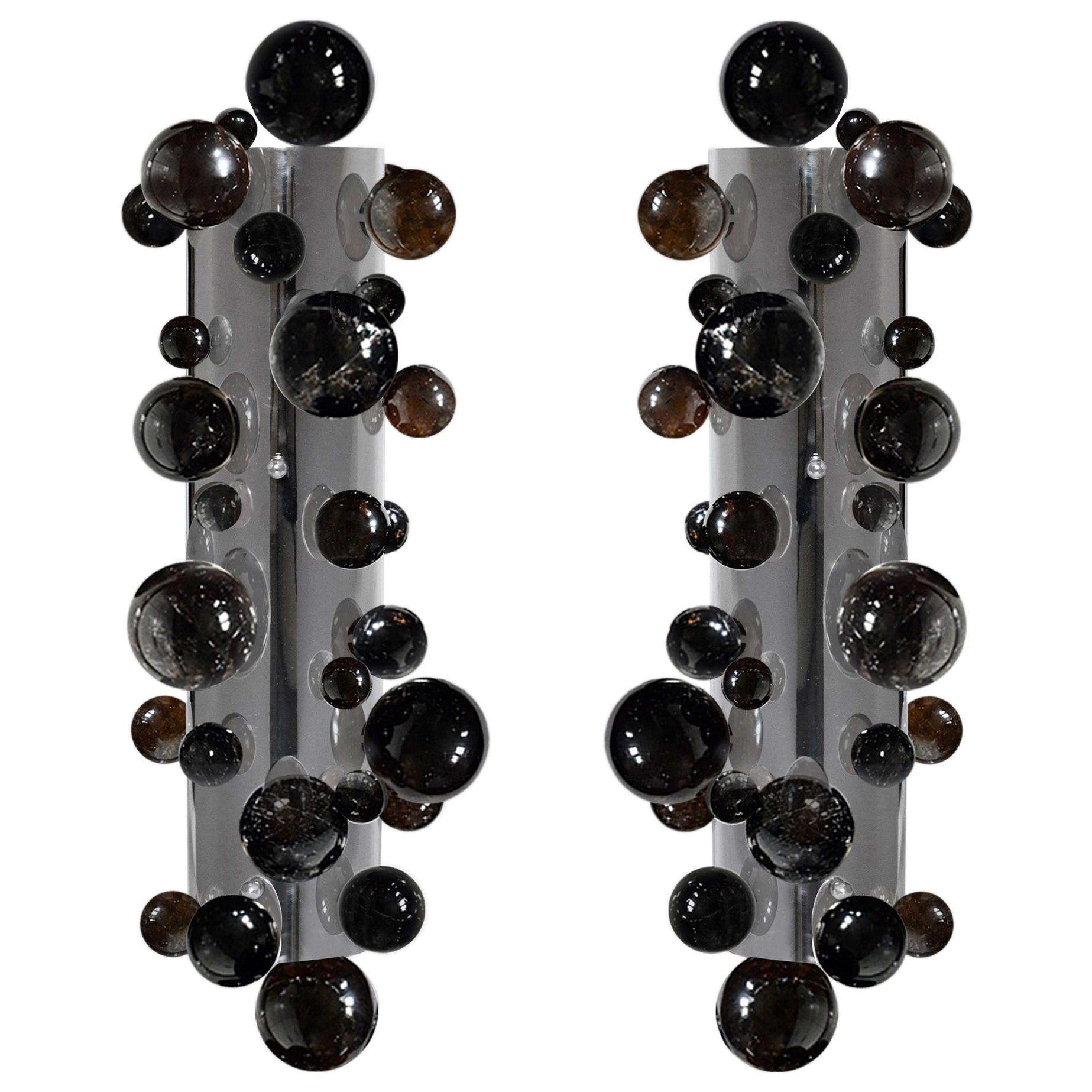 Bubble20 Rock Crystal Sconces by Phoenix
