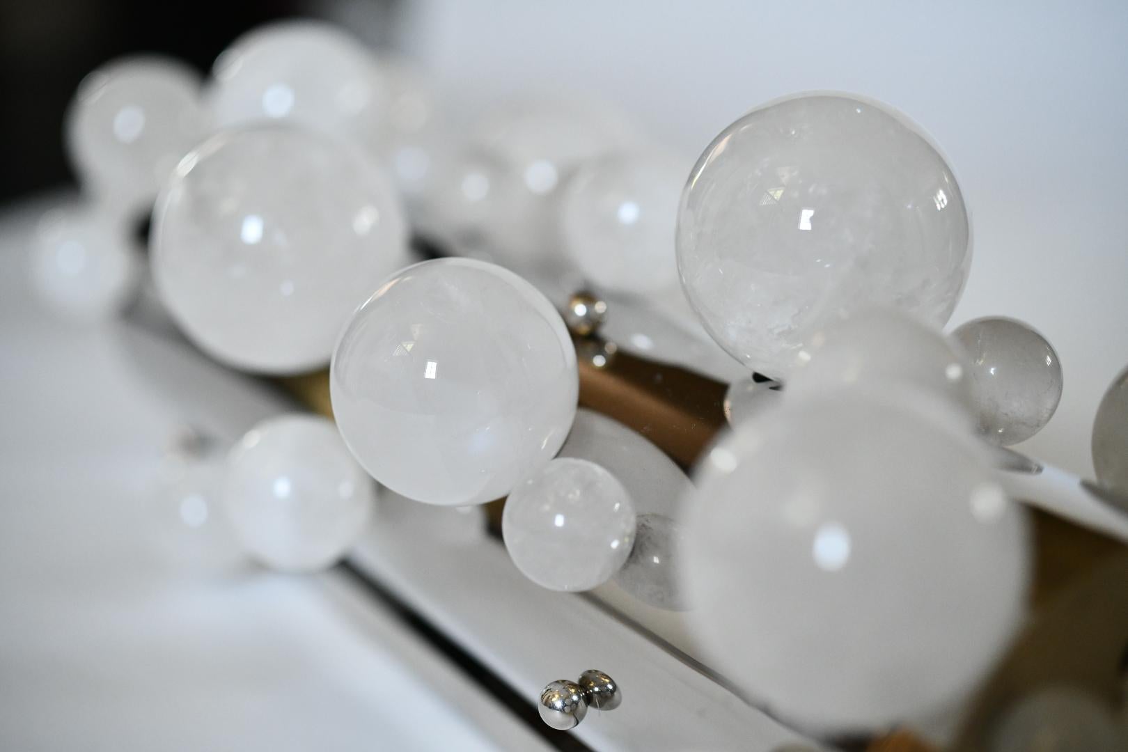 Bubble20 Rock Crystal Sconces by Phoenix For Sale 2
