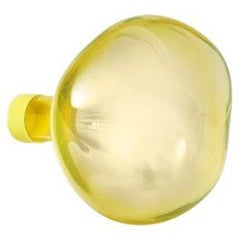 Antique PETITE FRITURE Bubble, Large Coat Hook, Transparent Yellow, Vaulot & Dyèvre