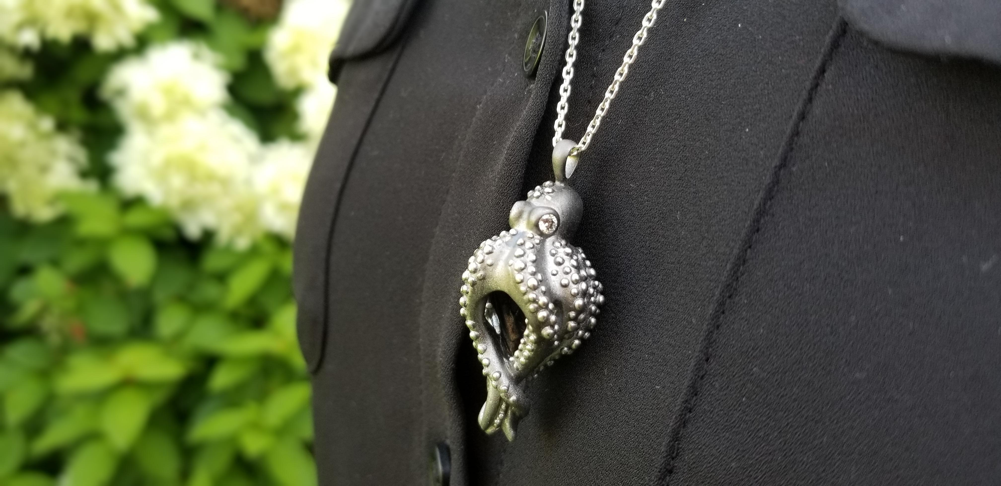 Contemporary Bubble octopus charm For Sale