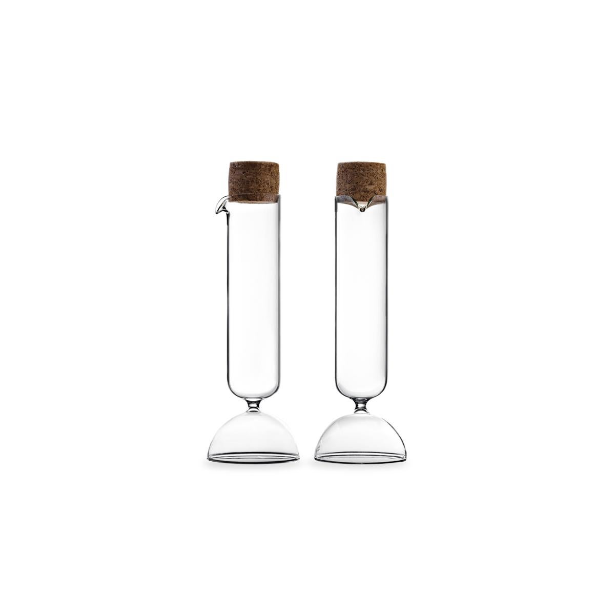 Bubble Öl- und Vinegar-Wasserbesenner-Set aus geblasenem Glas von Gordon Guillaumier (Moderne) im Angebot