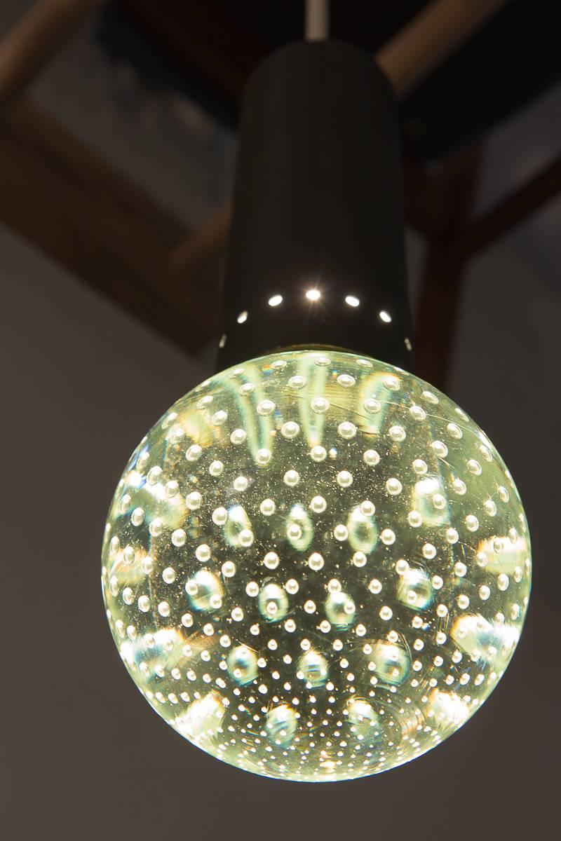Bubble Pendants by Gino Sarfatti and Archimede Seguso for Lightolier For Sale 2