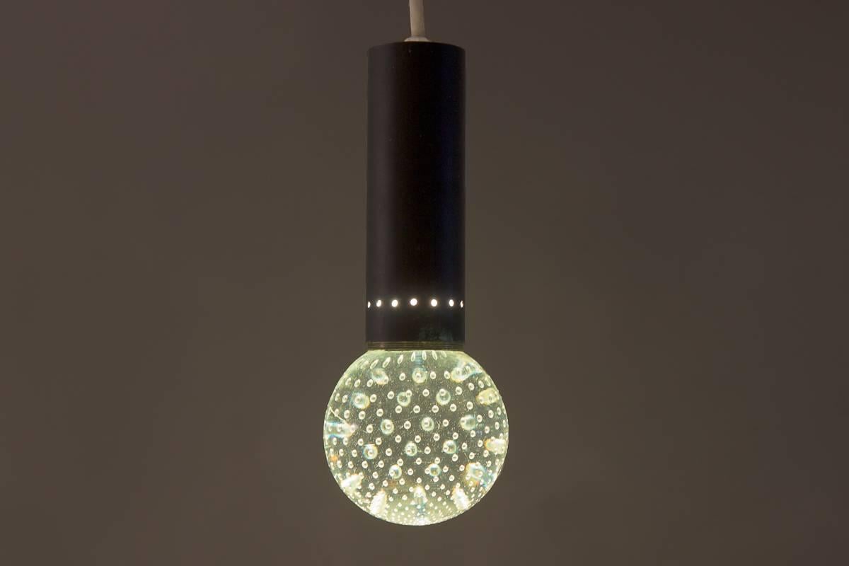 Bubble Pendants by Gino Sarfatti and Archimede Seguso for Lightolier For Sale 1