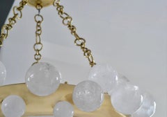 Bubble Ring 27 Rock Crystal Chandeliers by Phoenix