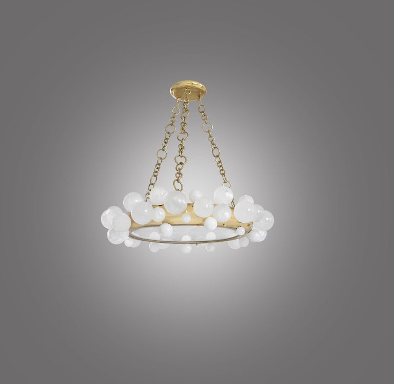 Bubble Rock Crystal Chandelier by Phoenix In Excellent Condition For Sale In New York, NY