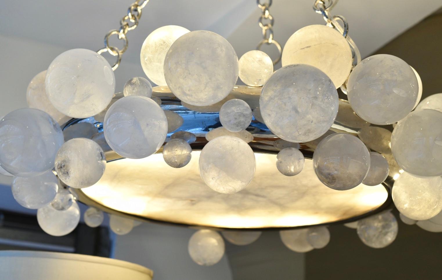 frosted bubble chandelier