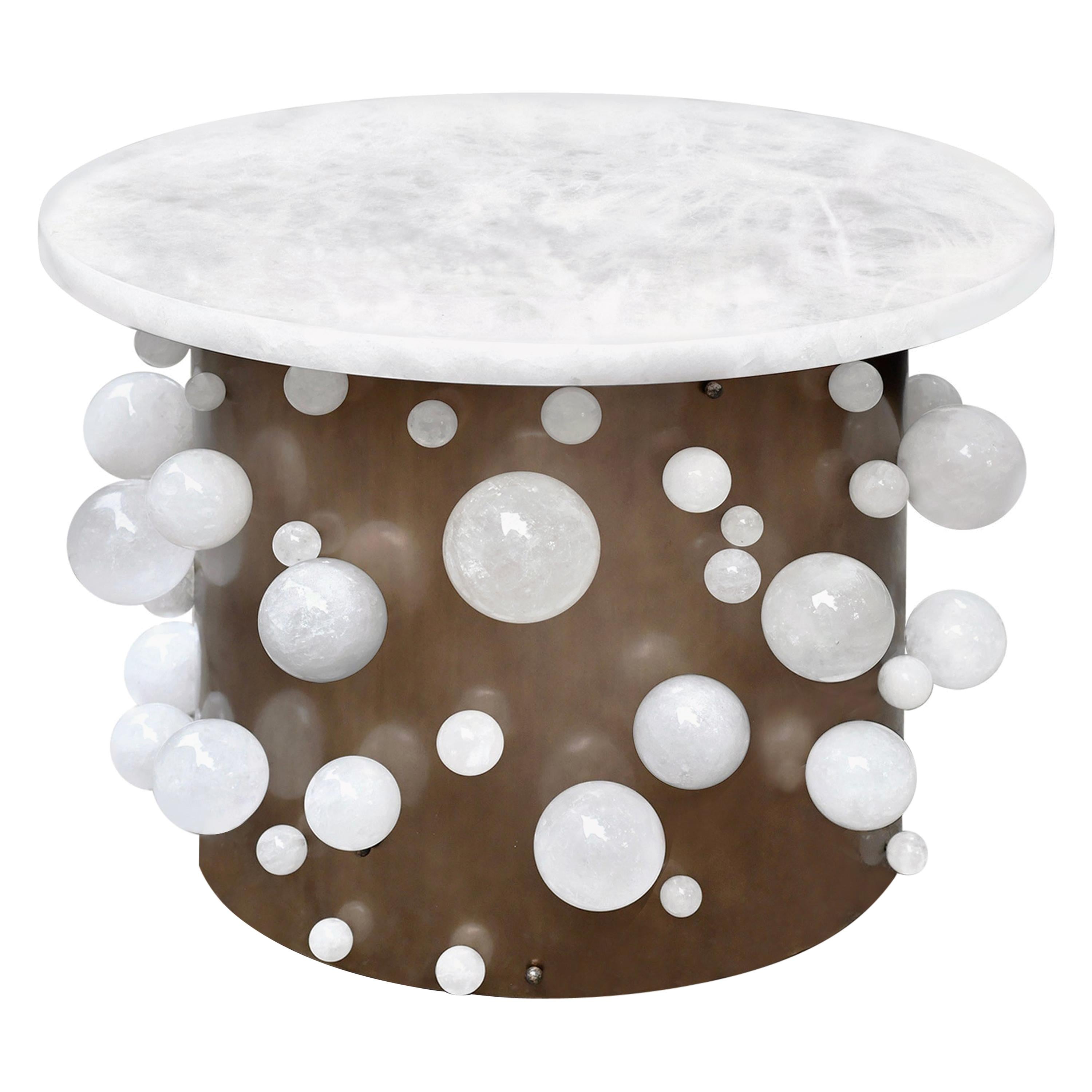 Bubble Rock Crystal Cocktail Table by Phoenix For Sale
