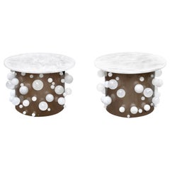 Bubble Rock Crystal Cocktail Tables by Phoenix