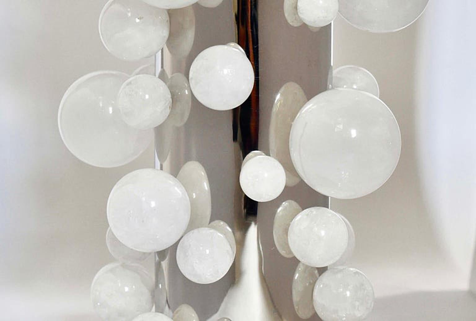 Contemporary Bubble Rock Crystal Lamps by Phoenix For Sale