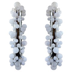 Bubble Rock Crystal Sconces by Phoenix