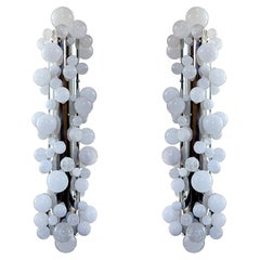 Bubble Rock Crystal Sconces by Phoenix