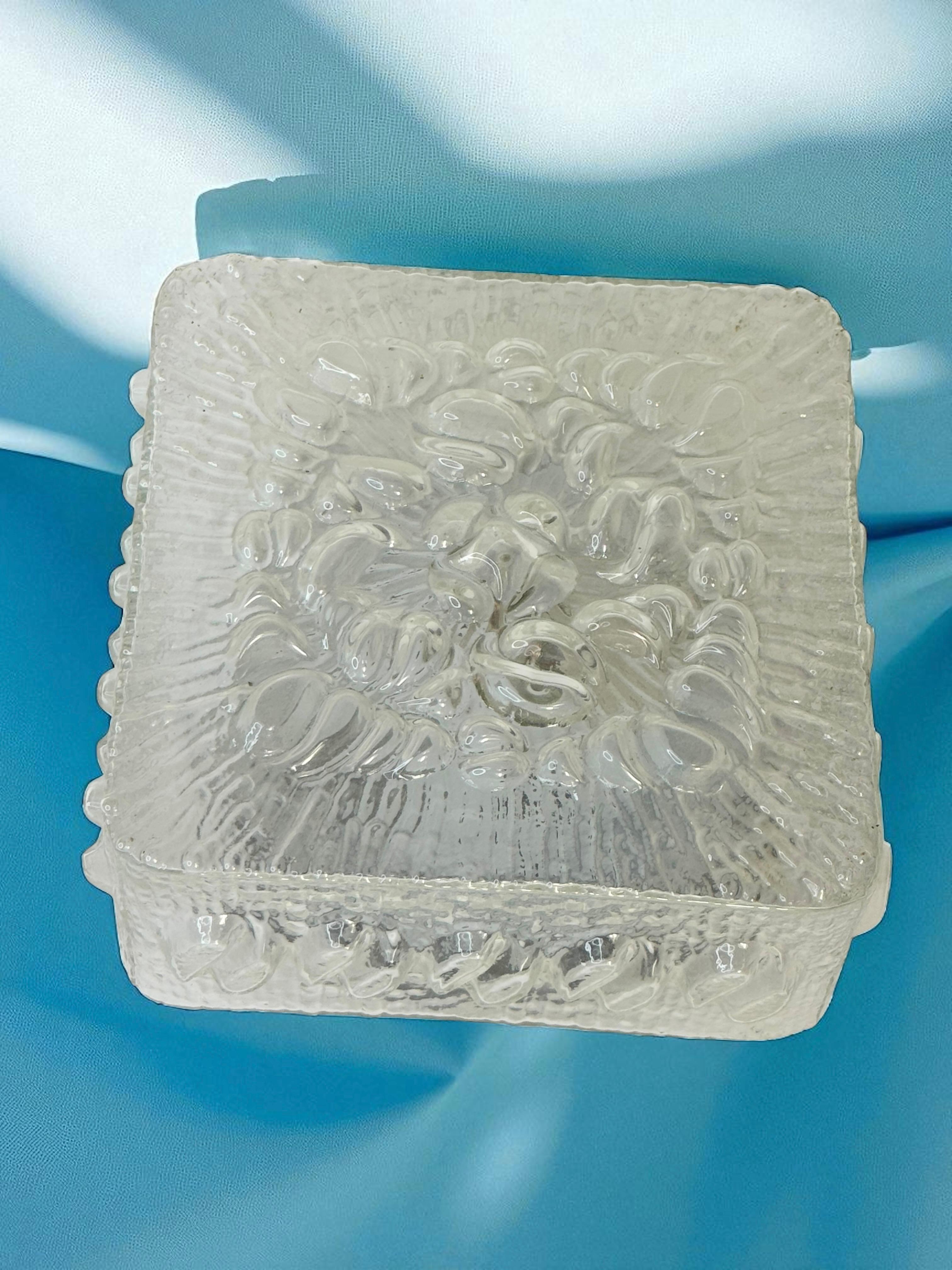 Plafón de cristal transparente en forma de burbuja Massive Leuchten, Alemania en venta 3